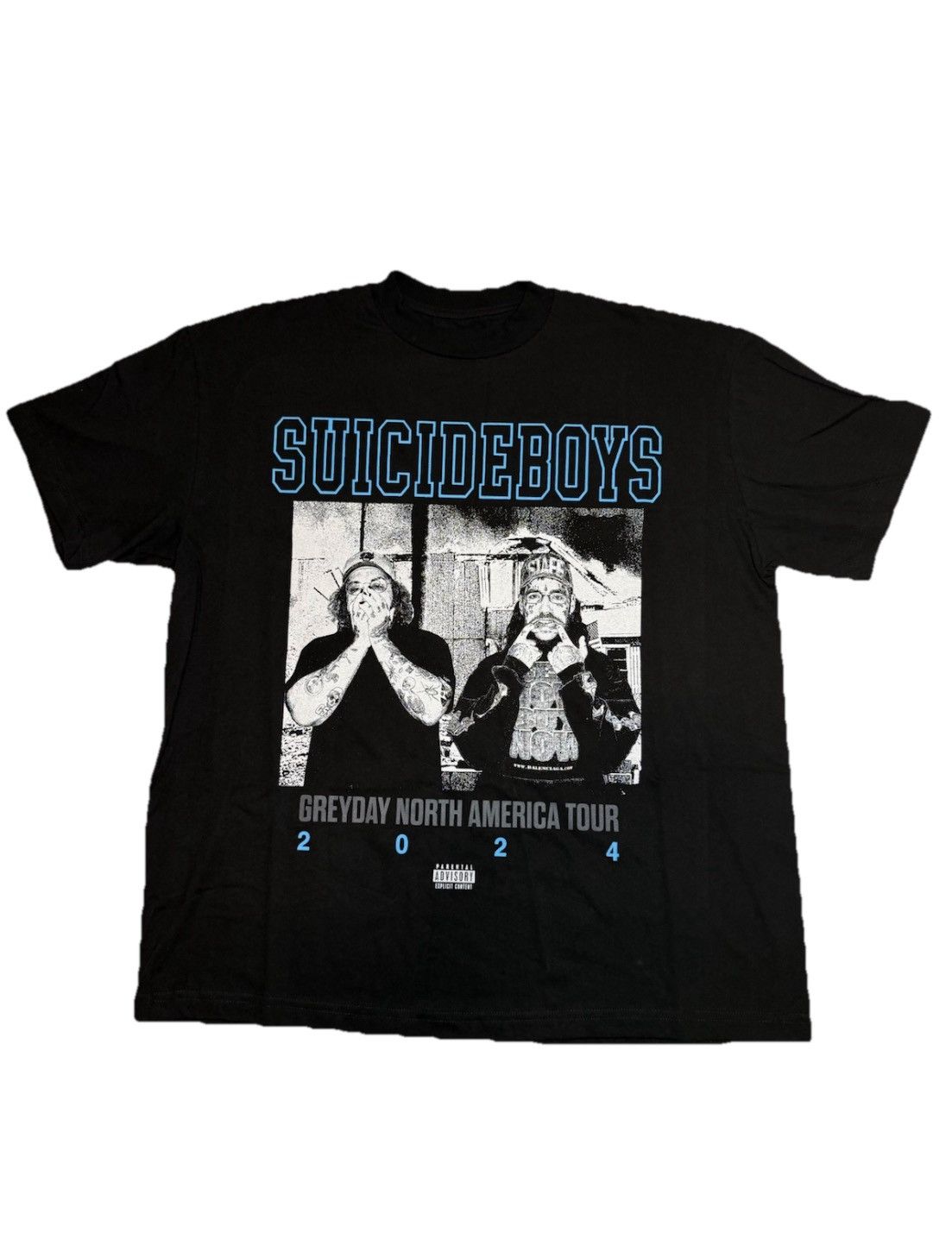 Fuck The Population × G59 Records GREYDAY 2024 Blue Tour Tee G59 $uicideboy$ Size US XL / EU 56 / 4 - 1 Thumbnail