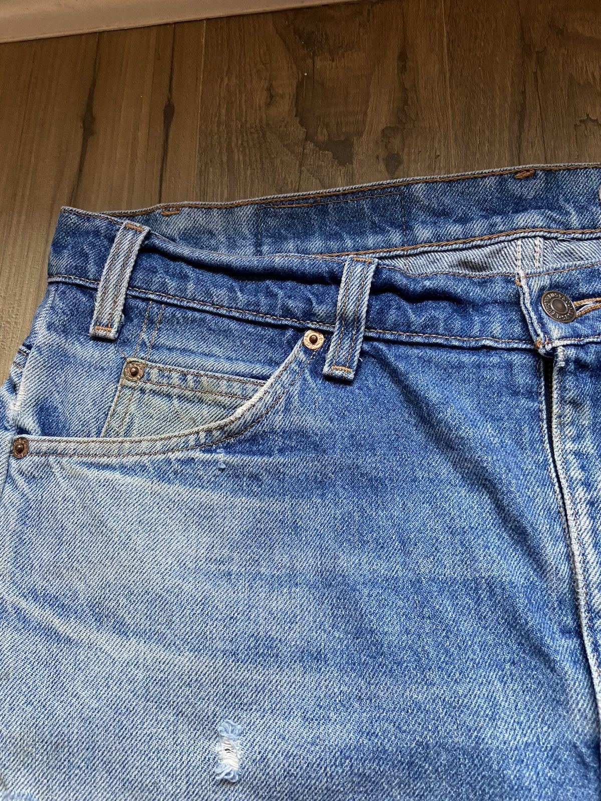 Levi's Vintage Levi’s FADED 505 Orange Tab 1996 Jeans 36x29.5 90s Size US 36 / EU 52 - 18 Thumbnail