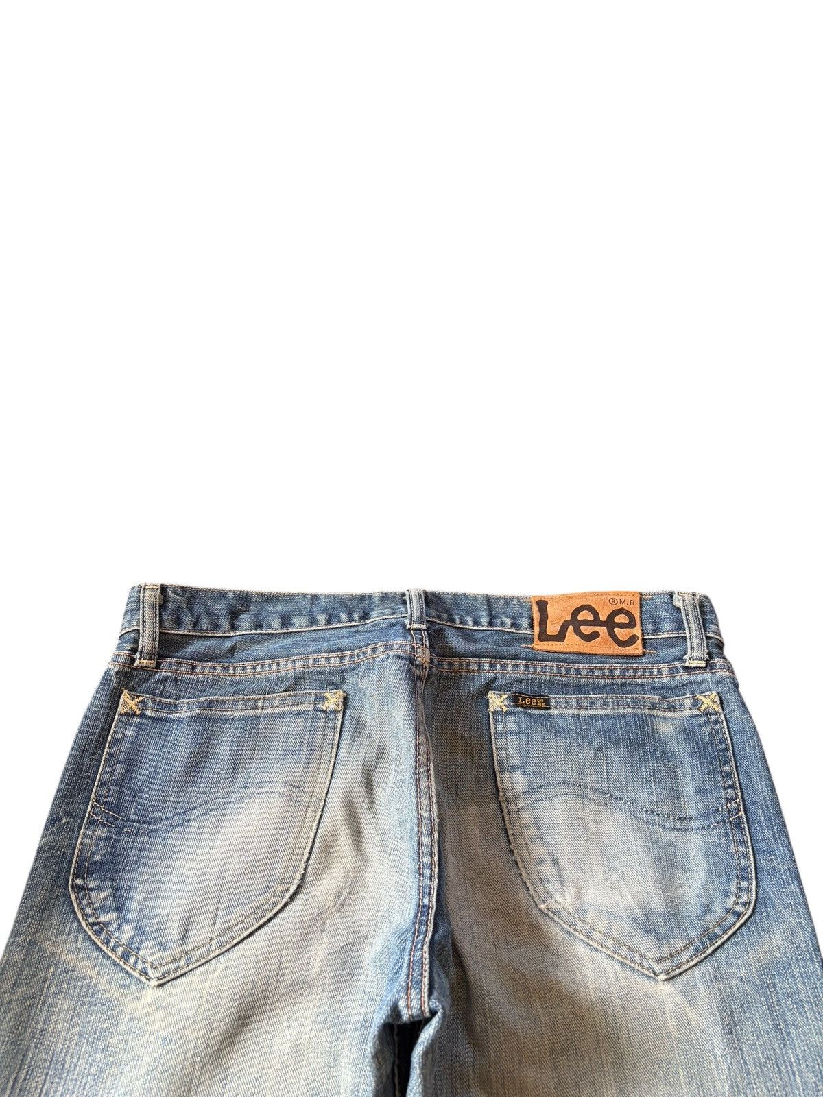 Lee Vintage Lee Riders Mud Wash Distress Flare Jeans Size 32" / US 10 / IT 46 - 4 Thumbnail