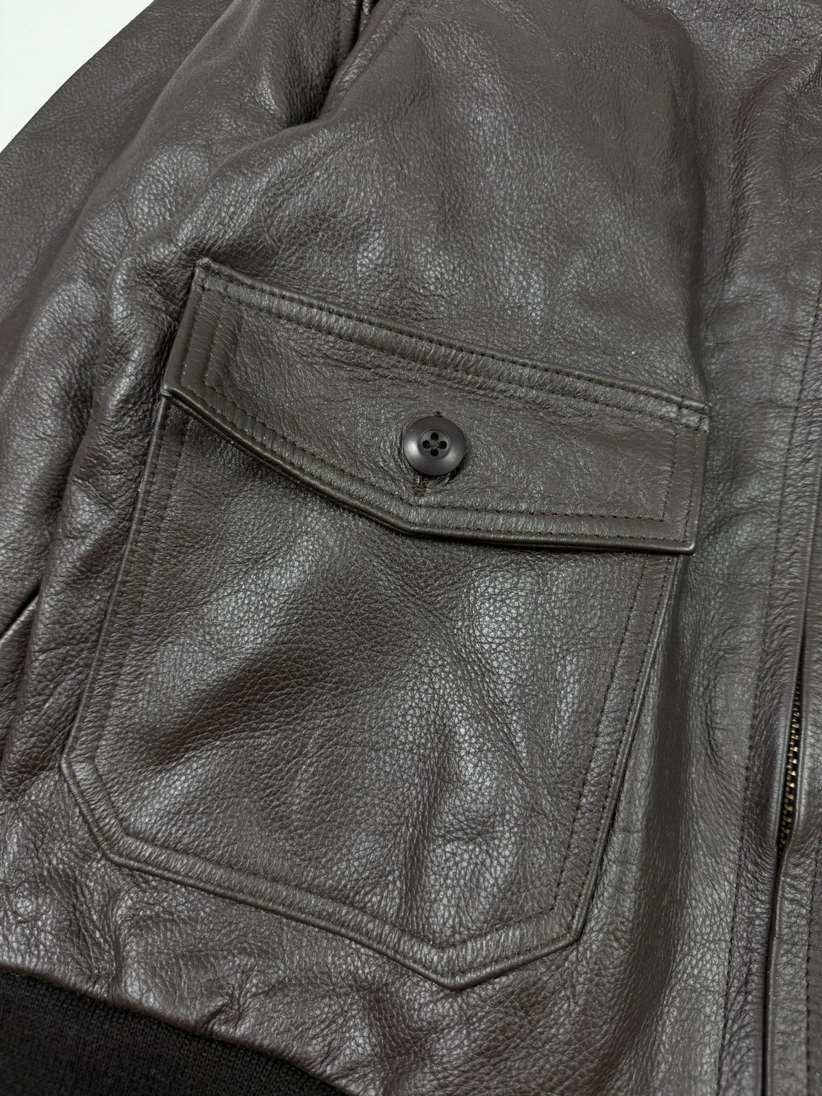 Vintage Vintage G.T.H Leathers G1 USN Flight Jacket Size US XL / EU 56 / 4 - 10 Thumbnail