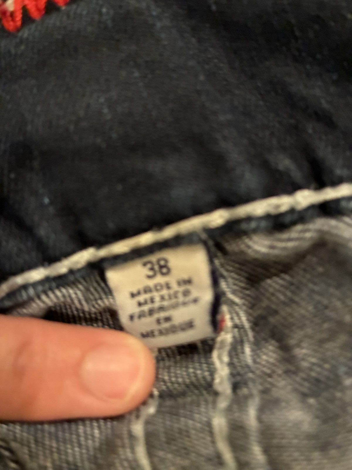 True Religion True Religion Blue Jeans With White Stitching & 5 Pockets Size US 38 / EU 54 - 5 Thumbnail