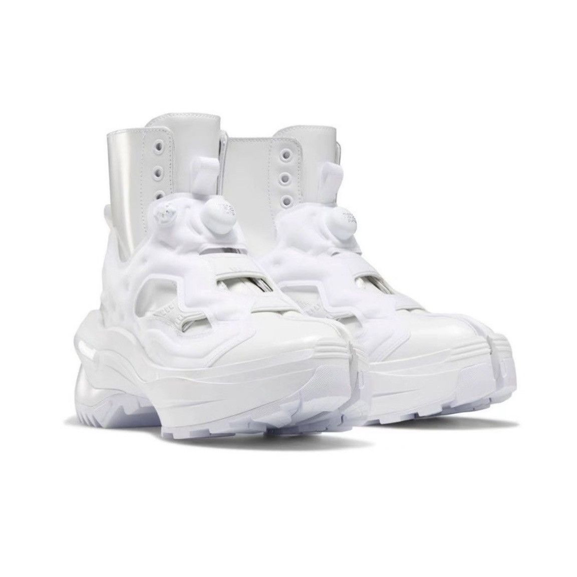 image of Maison Margiela x Reebok Tabi Instapump Fury High Sneakers in White, Men's (Size 10)