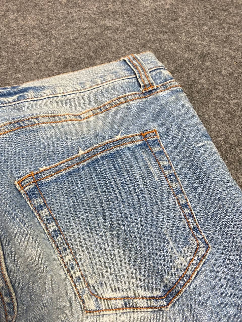 Japanese Brand elle paris distressed denim nice design Size 32" / US 10 / IT 46 - 5 Thumbnail