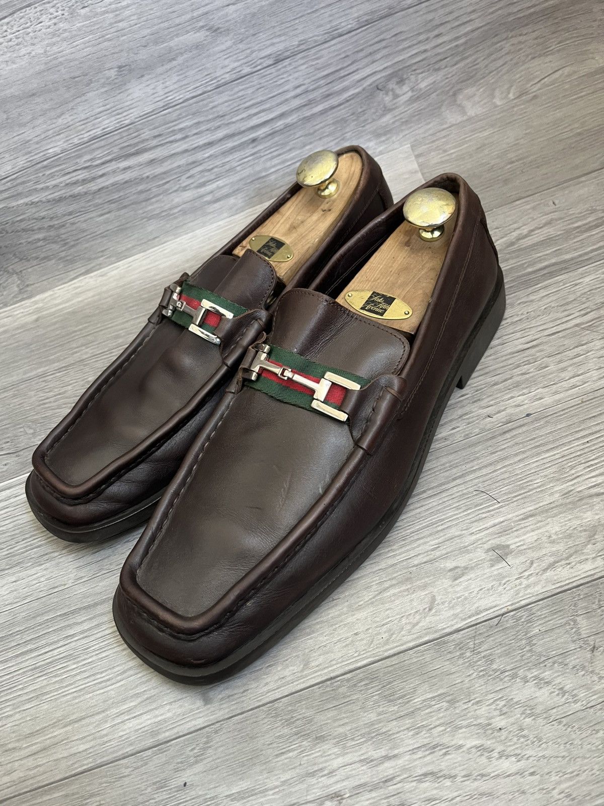 Gucci Gucci horsebit tomford era brown square toe loafers sz 11D Size US 11.5 / EU 44-45 - 1 Thumbnail