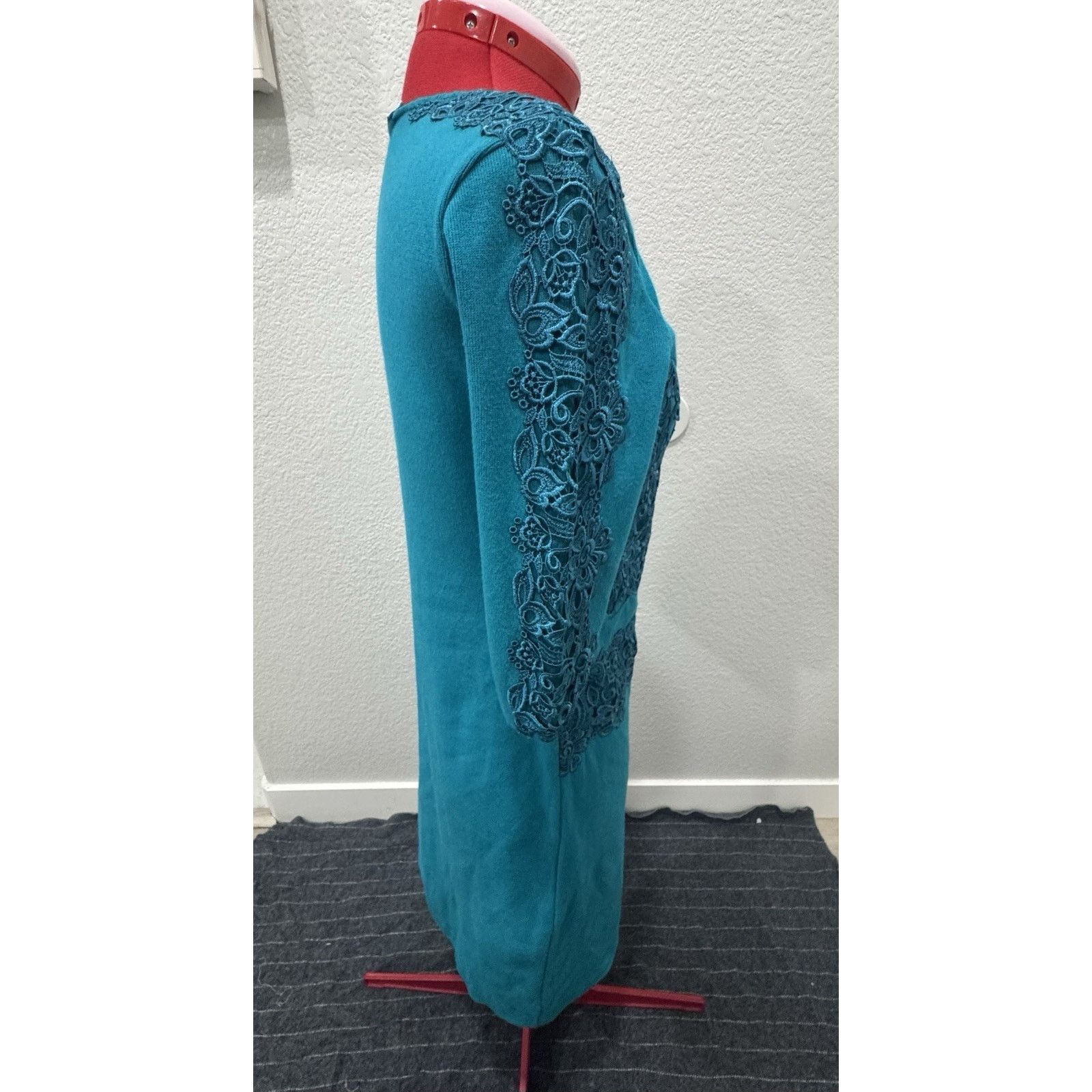 Blumarine Blumarine Embroided Teal Dress woman Size 42/us Size 6 Size M / US 6-8 / IT 42-44 - 3 Thumbnail