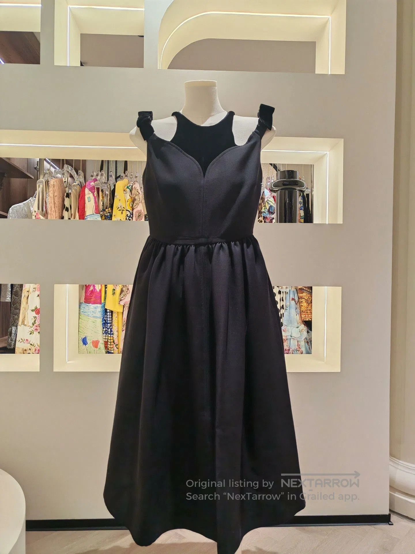 Fendi Fendi Black Off-Shoulder Bow Dress. Size S / US 4 / IT 40 - 1 Thumbnail