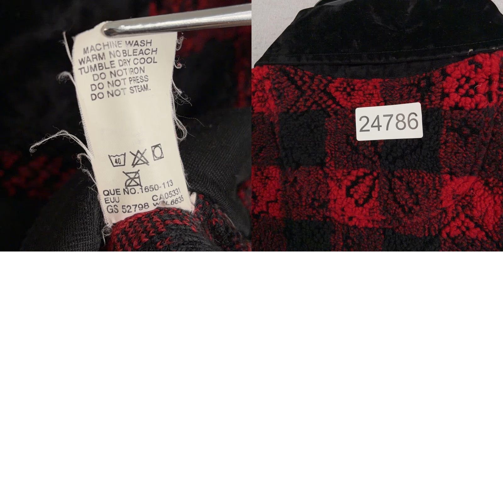 Vintage VINTAGE Woolrich Vest Womens M Red Black Buffalo Plaid Fleece Sherpa Outdoor Cabin Size M / US 6-8 / IT 42-44 - 9 Thumbnail