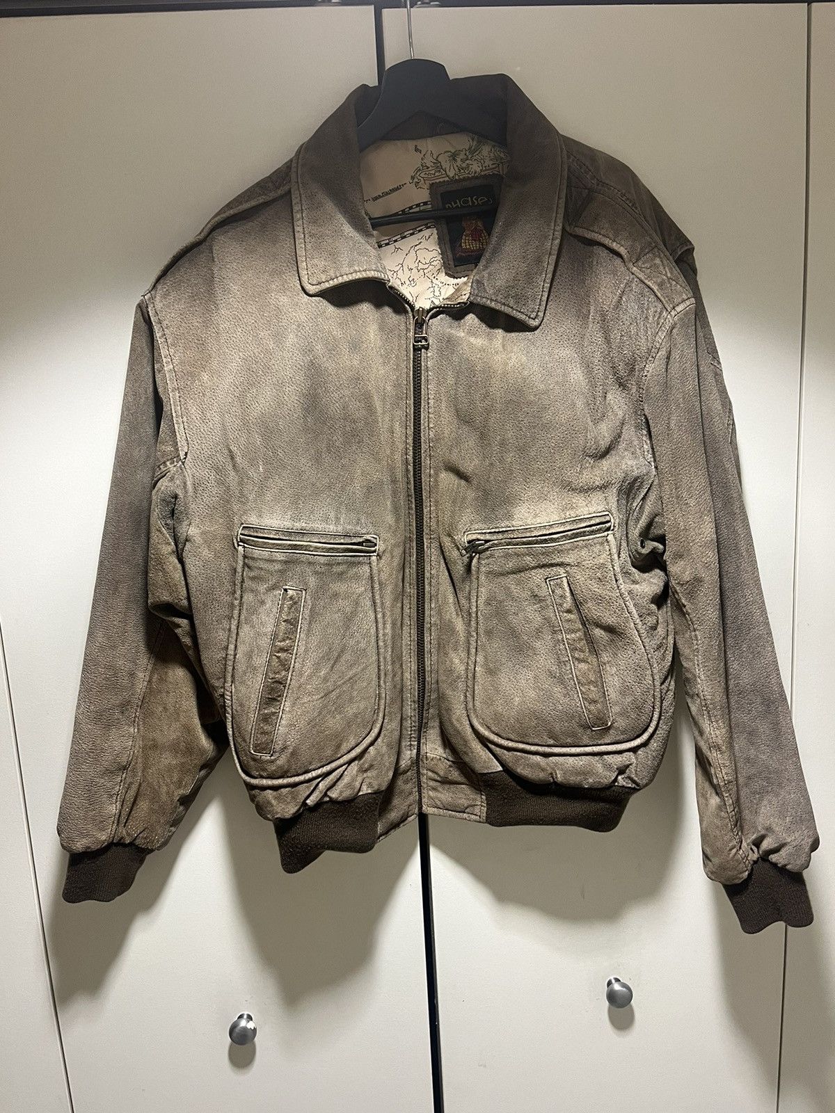 Phase 3 × Vintage Vintage Phase 3 Leather Bomber Size US XL / EU 56 / 4 - 1 Thumbnail