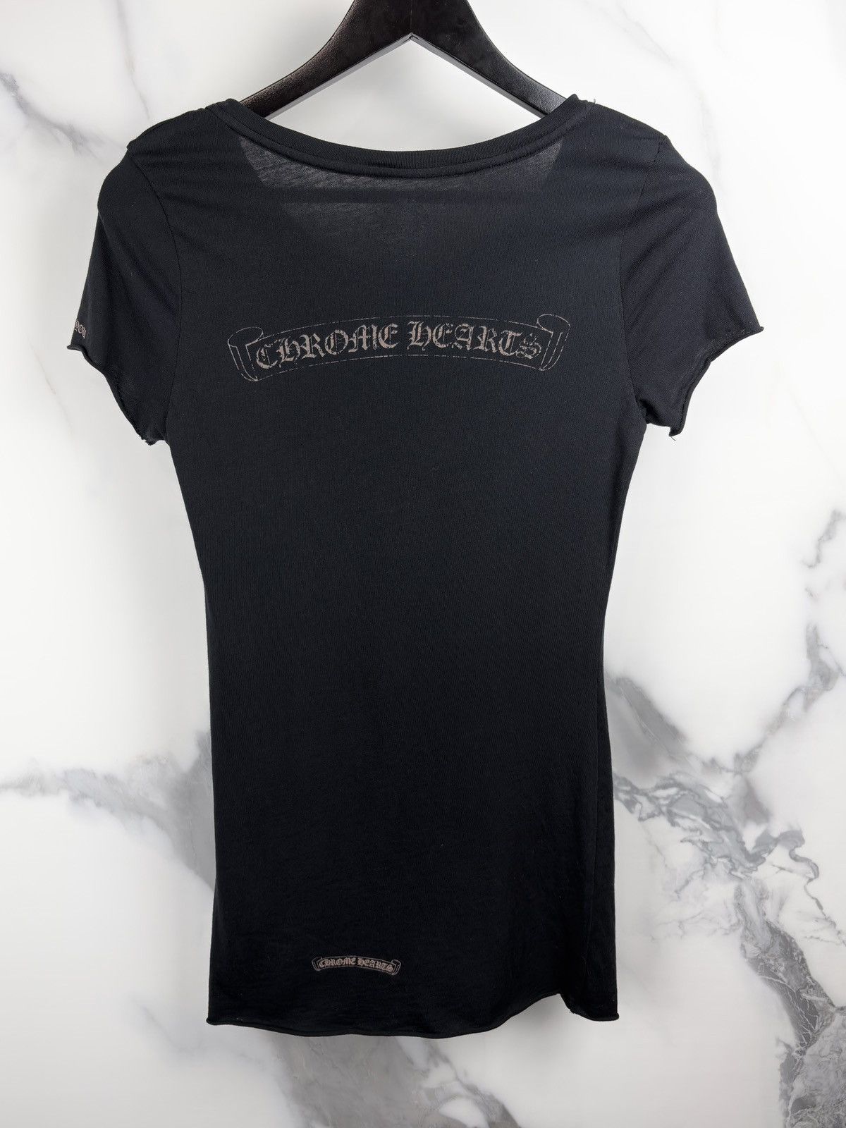 Chrome Hearts Chrome Hearts Fuck You Distressed Logo Raw Hem Tshirt Size M / US 6-8 / IT 42-44 - 1 Thumbnail