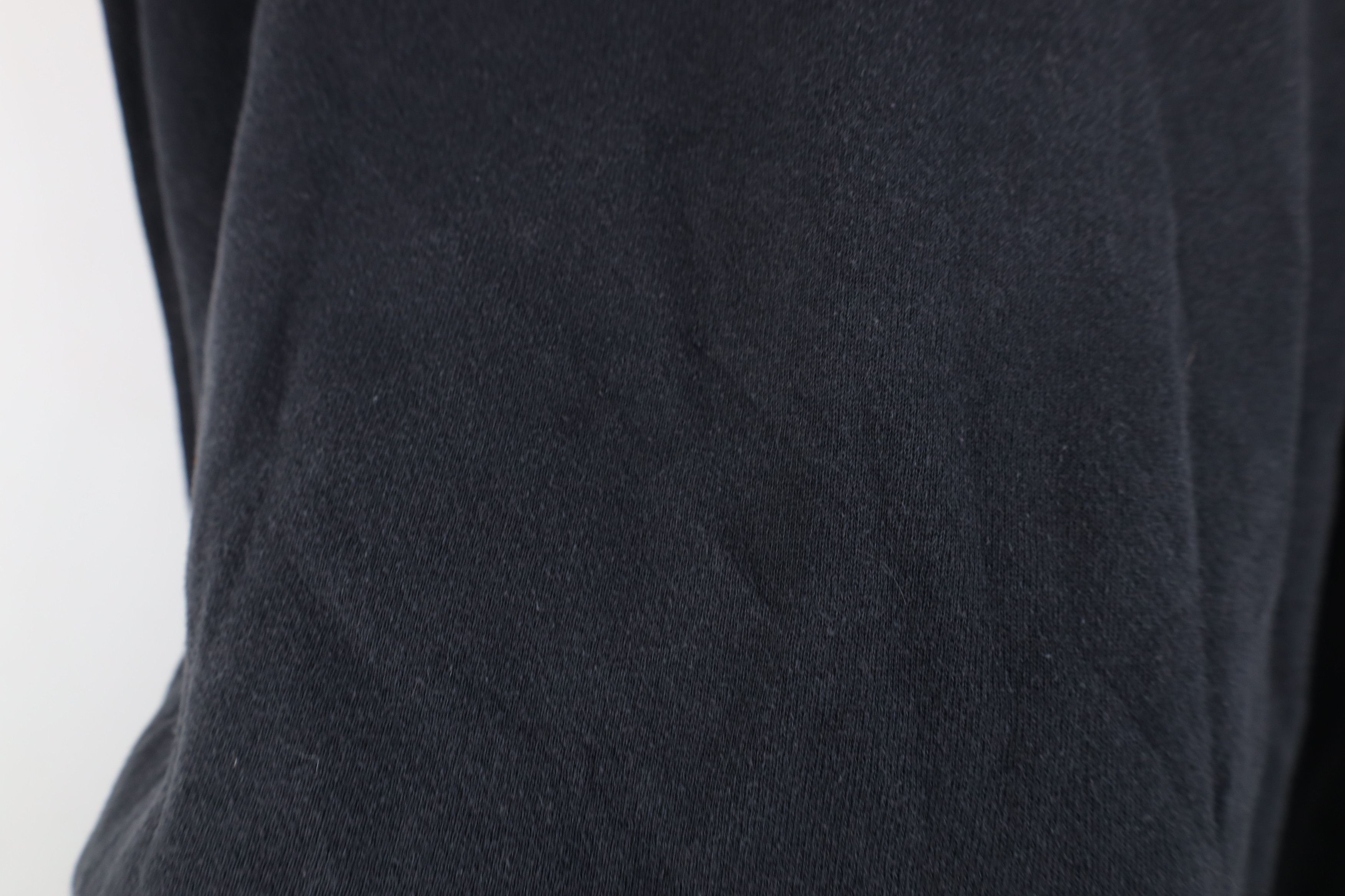 Vintage Vintage 90s Streetwear Blank Crewneck Sweatshirt Black Size L / US 10 / IT 46 - 6 Thumbnail
