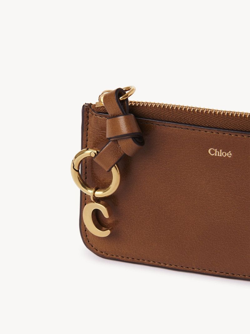 Chloe o1loc1c10226 Size: OS / Alphabet Card Holder in Clay Brown Size ONE SIZE - 5 Thumbnail