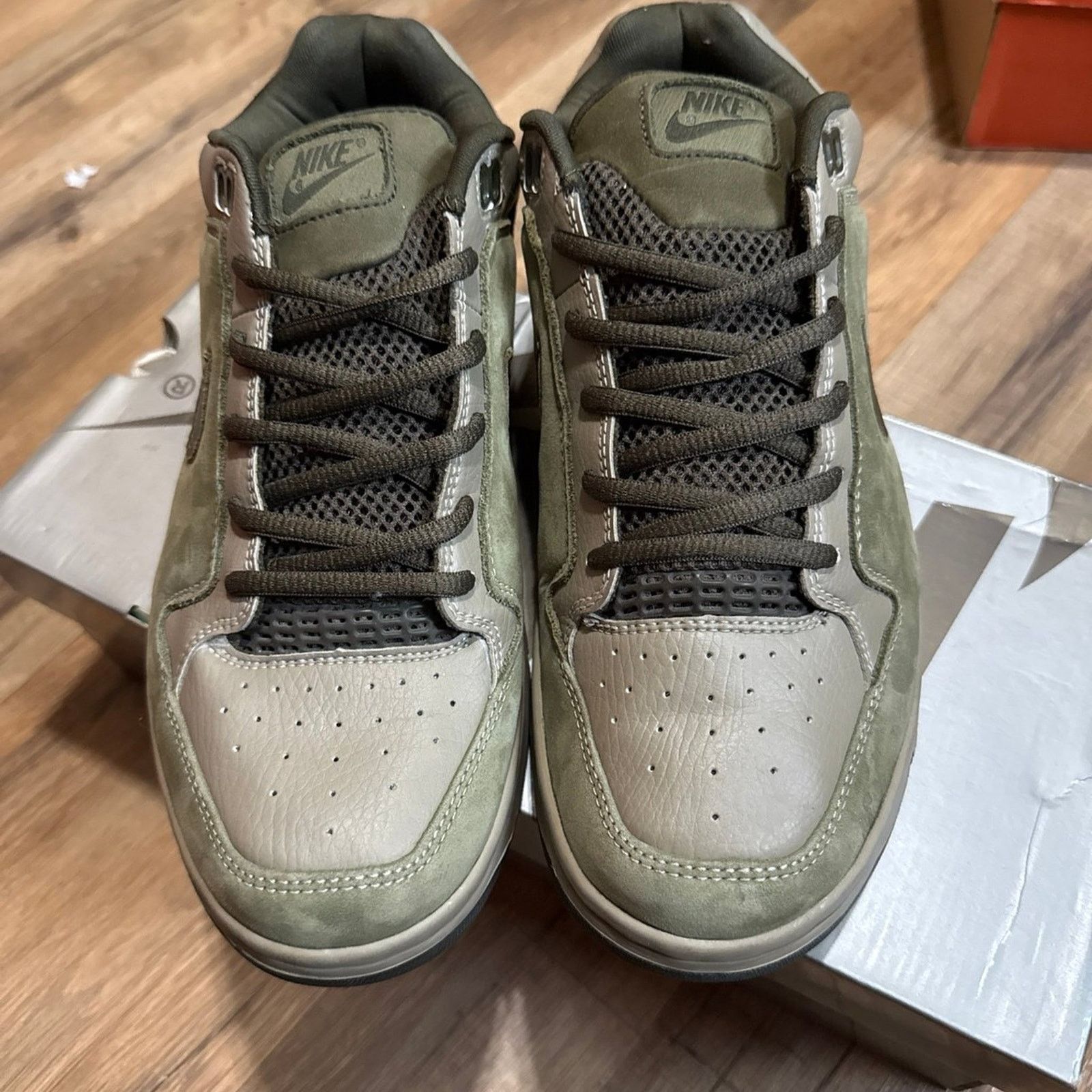 Nike 2003 Nike Zoom Air Angus Khaki Olive Dark Lodin Size US 9.5 / EU 42-43 - 4 Thumbnail