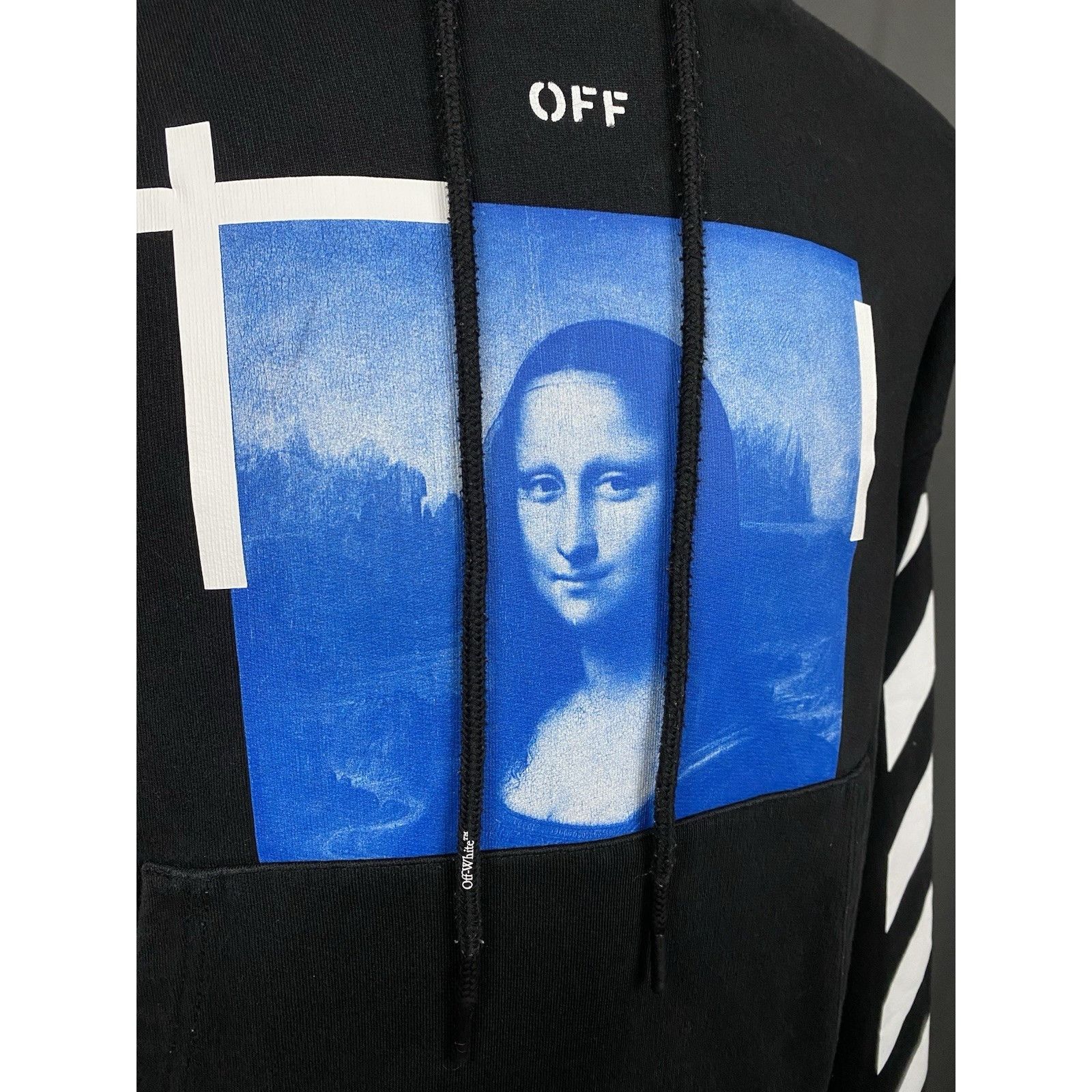 Off-White Off-White Auth Mona Lisa Big Logo Men's Black Hoodie Sweater Size US L / EU 52-54 / 3 - 7 Thumbnail