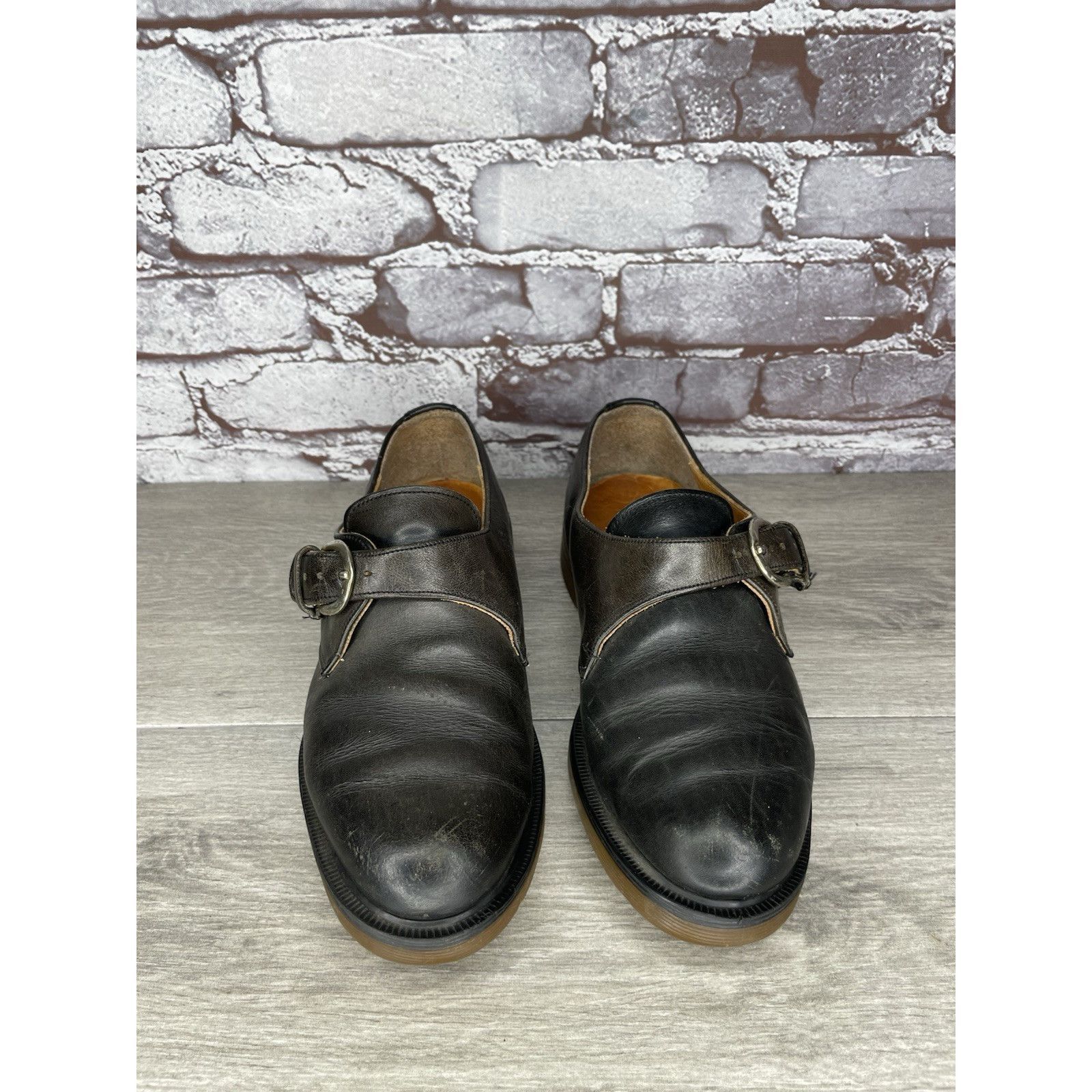 Dr. Martens VTG Dr. Martens Brown Leather Monk Strap Loafer England Shoe Size US 5 / IT 35 - 12 Thumbnail
