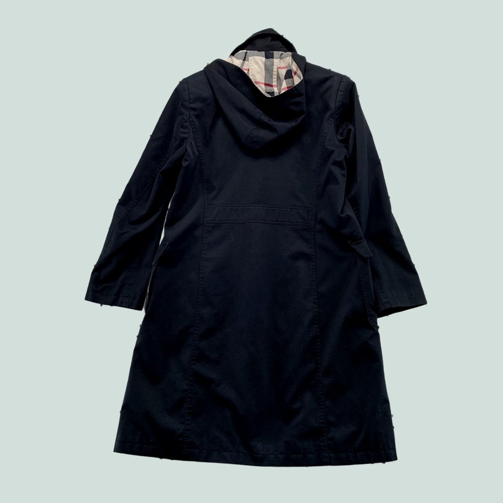 Pendleton Pendleton Trench Coat Womens Medium Black Nova Plaid Liner Hooded Canvas Size M / US 6-8 / IT 42-44 - 1 Thumbnail
