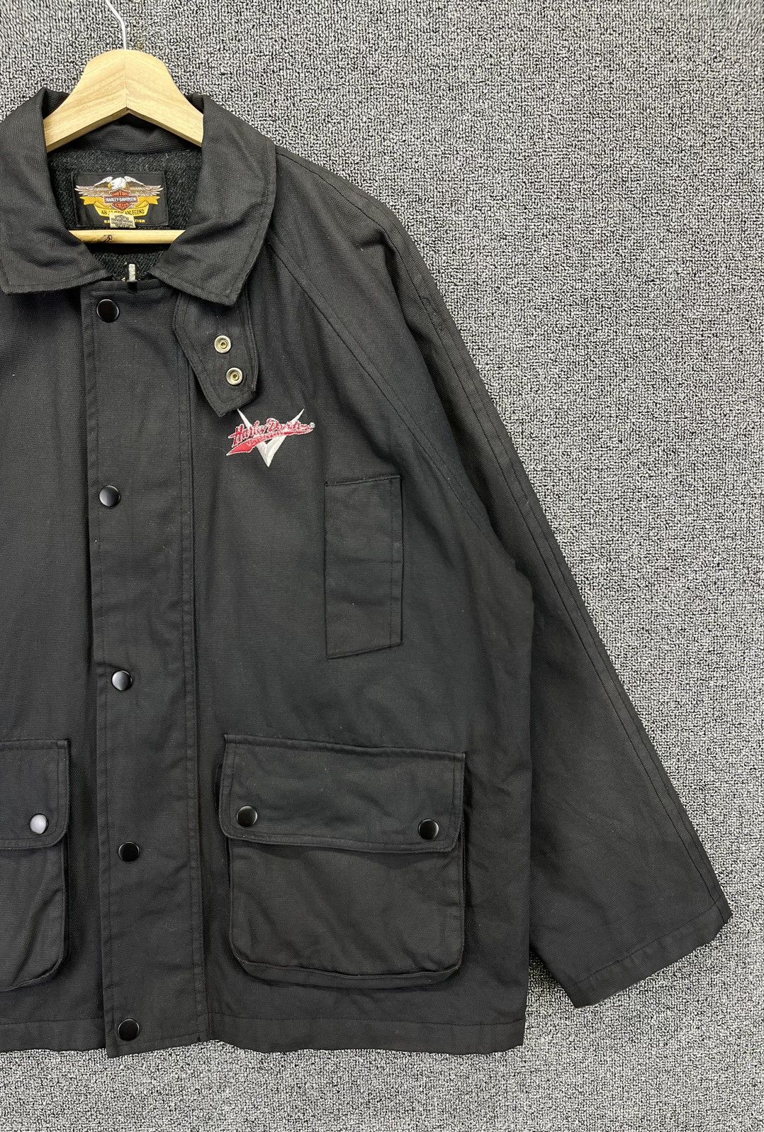 Harley Davidson Vintage Harley Davidson Black Racing Jacket Size US L / EU 52-54 / 3 - 4 Thumbnail
