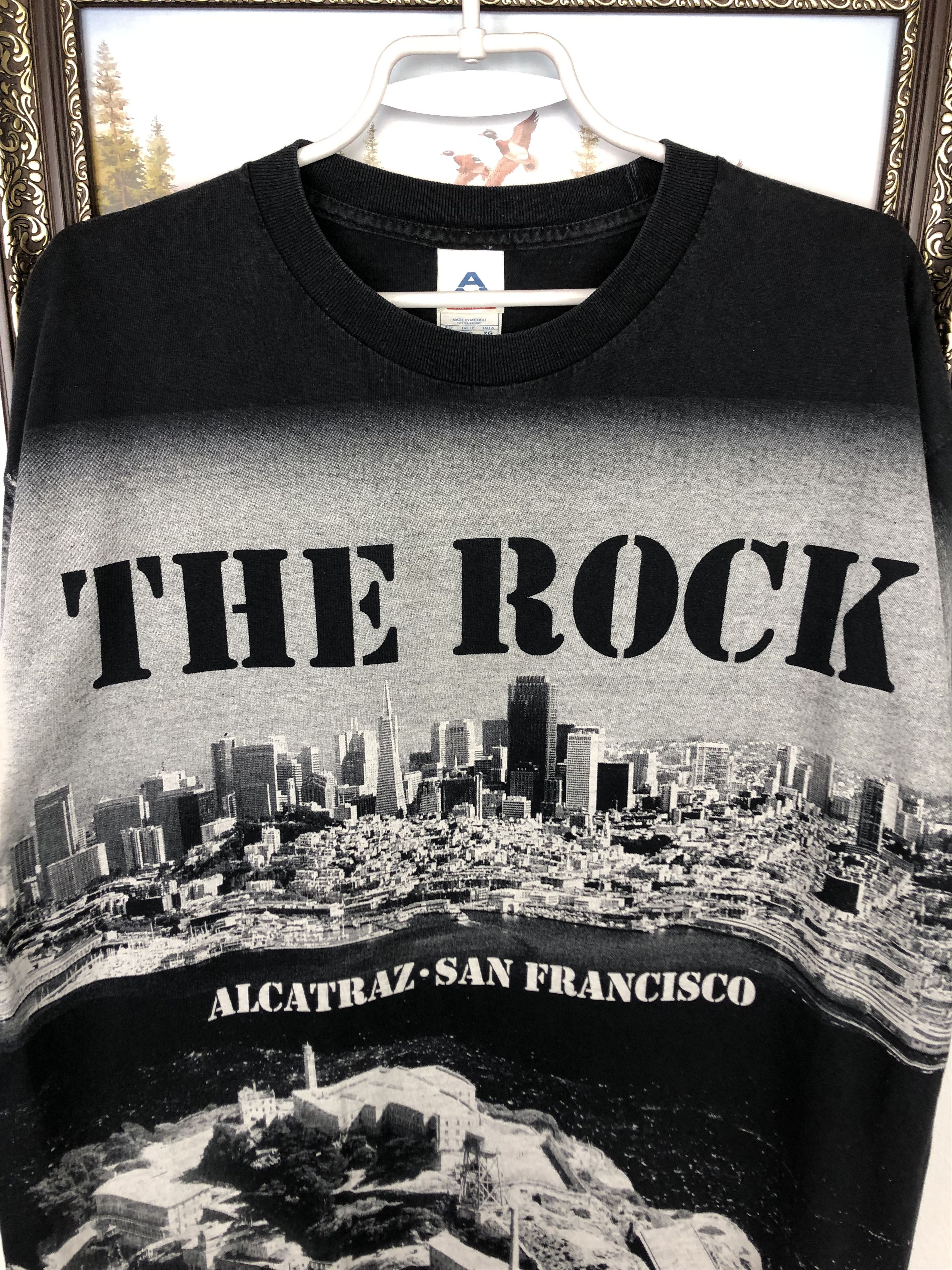 Vintage Vintage The Rock Alcatraz San Francisco Shirt Over Print Tee Size US XL / EU 56 / 4 - 3 Thumbnail