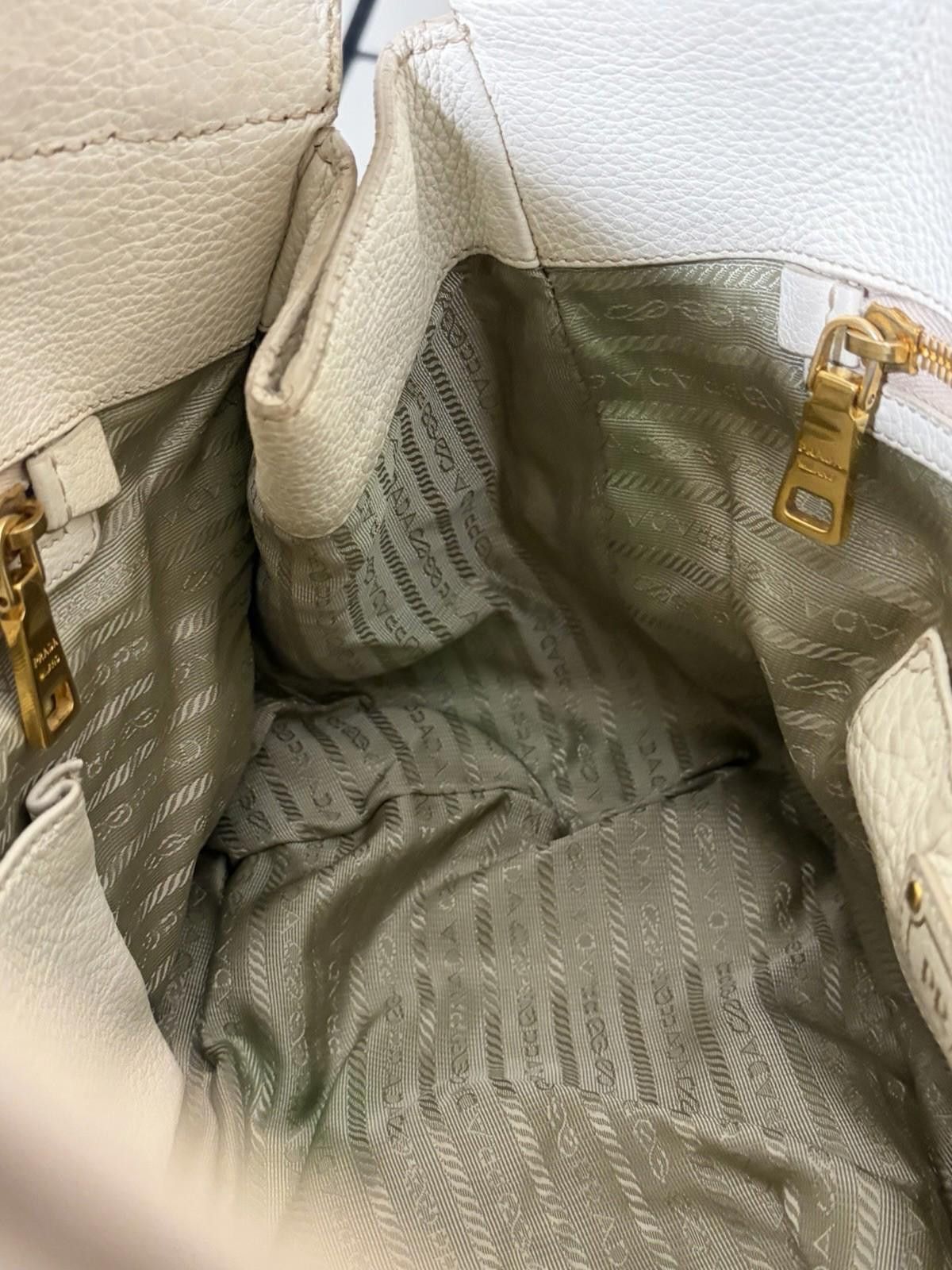 Prada Prada Vitello Daino Bauletto Leather Shoulder Doctor Handbag Size ONE SIZE - 9 Thumbnail