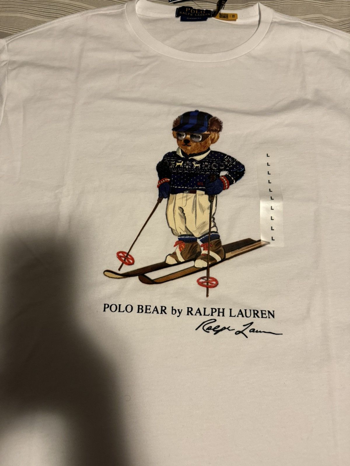 Polo Ralph Lauren × Ralph Lauren Polo Bear Ski Tee White Size US L / EU 52-54 / 3 - 3 Thumbnail