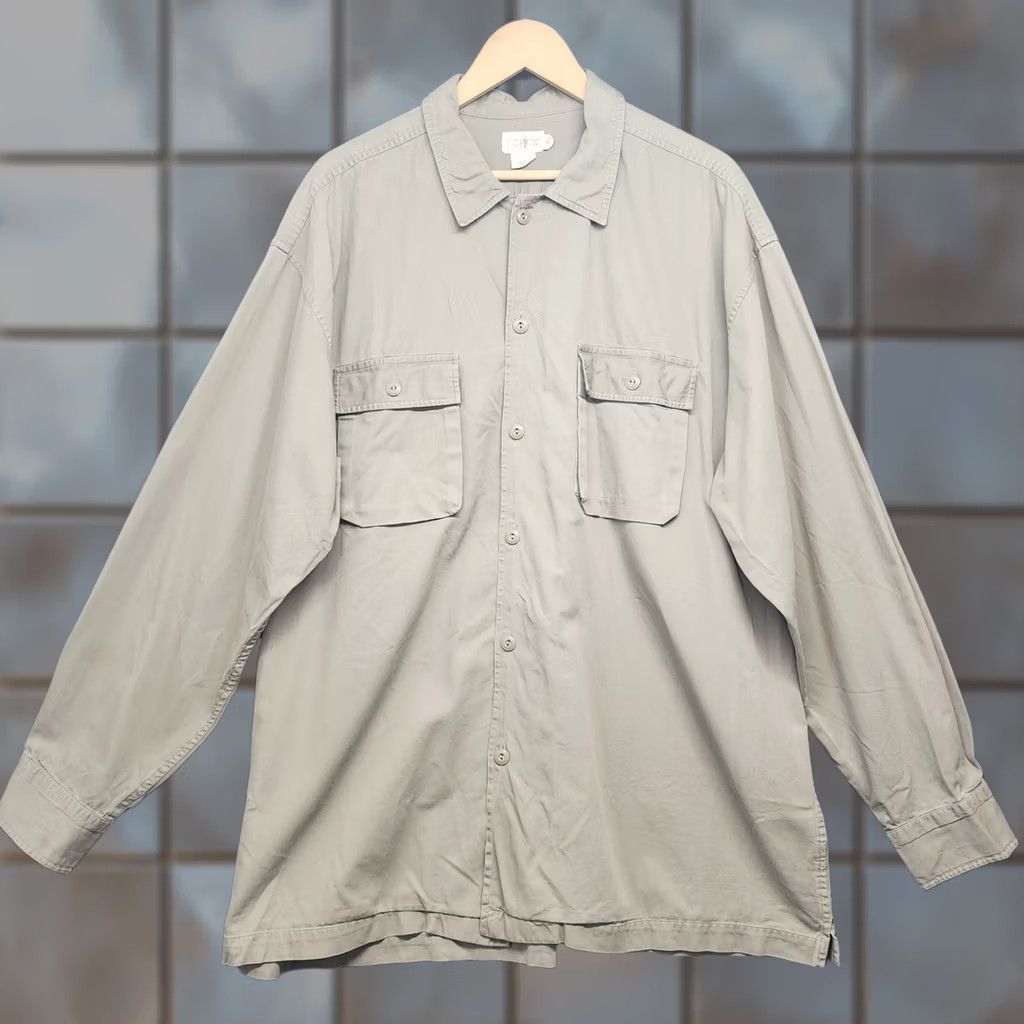 J.Crew VINTAGE J.CREW Oarsman Workwear Shirt Mens XL Long Sleeve Button Up Cotton Flaw Size US XL / EU 56 / 4 - 1 Thumbnail