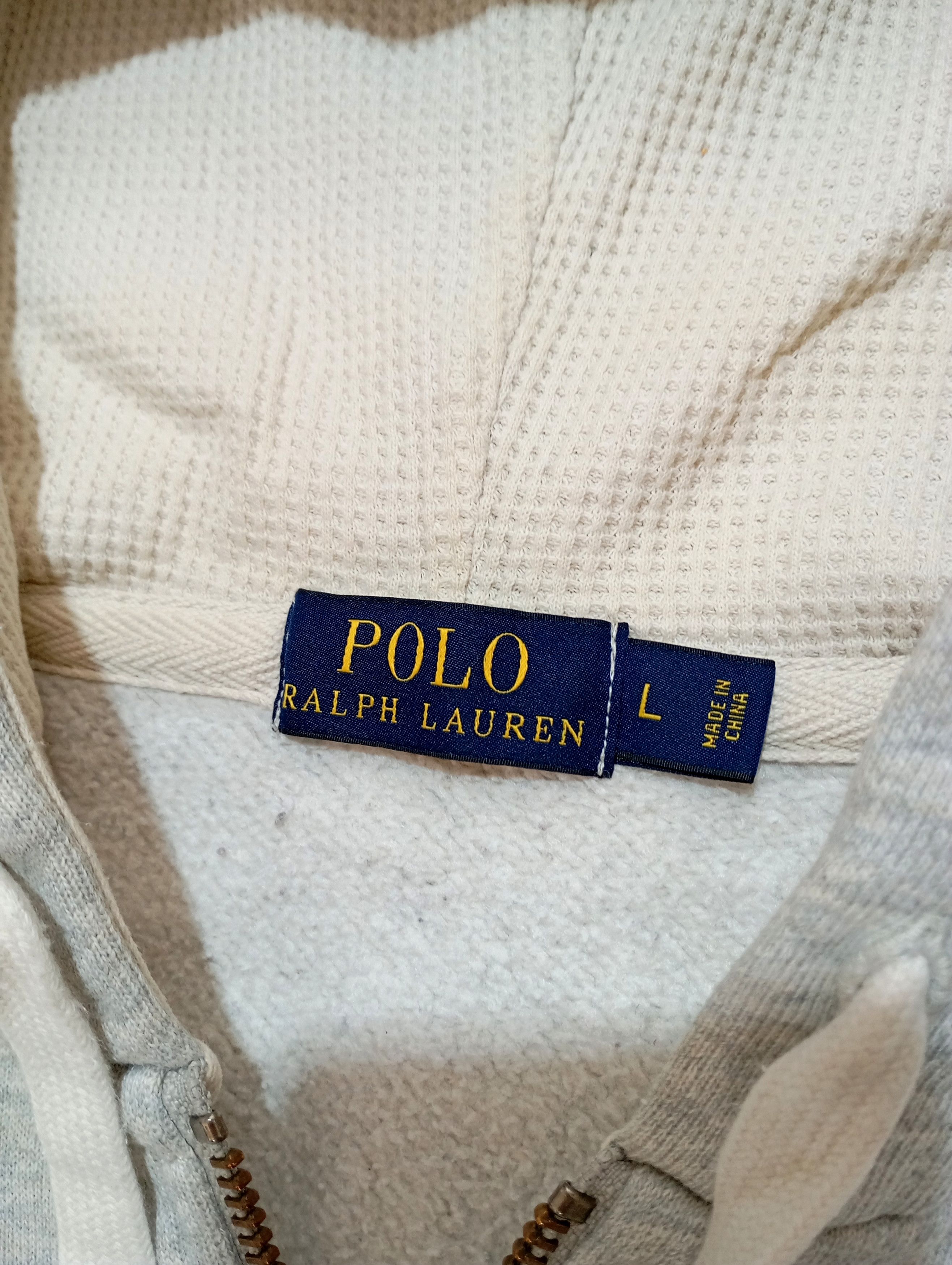 Polo Ralph Lauren Polo Ralph Lauren Grey Zip Up Hoodie Size US L / EU 52-54 / 3 - 6 Thumbnail
