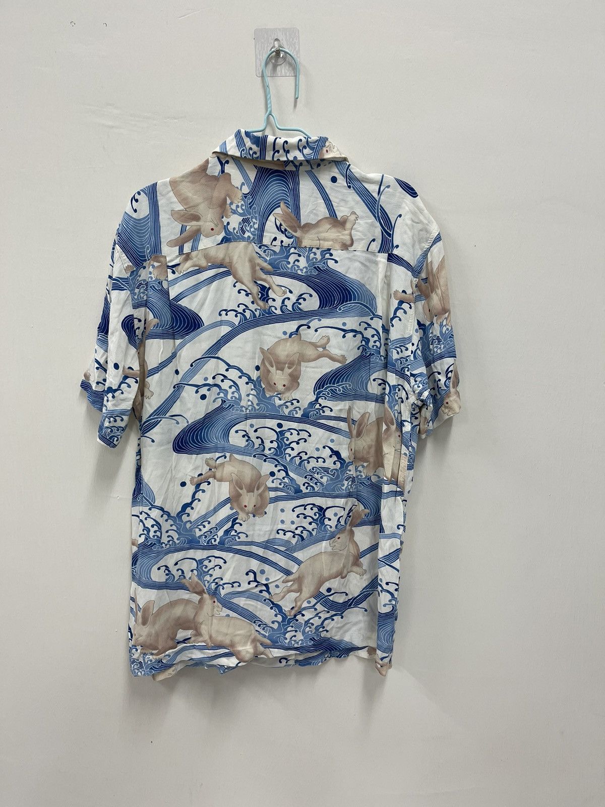 Vintage Hawaiian Shirt Rabbit red eye by Oniwa-Soto📸