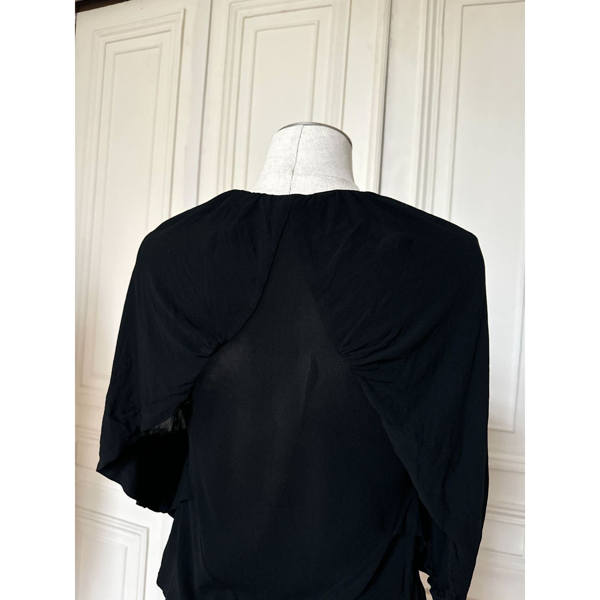Alexander McQueen Black Viscose Top Size S / US 4 / IT 40 - 4 Thumbnail