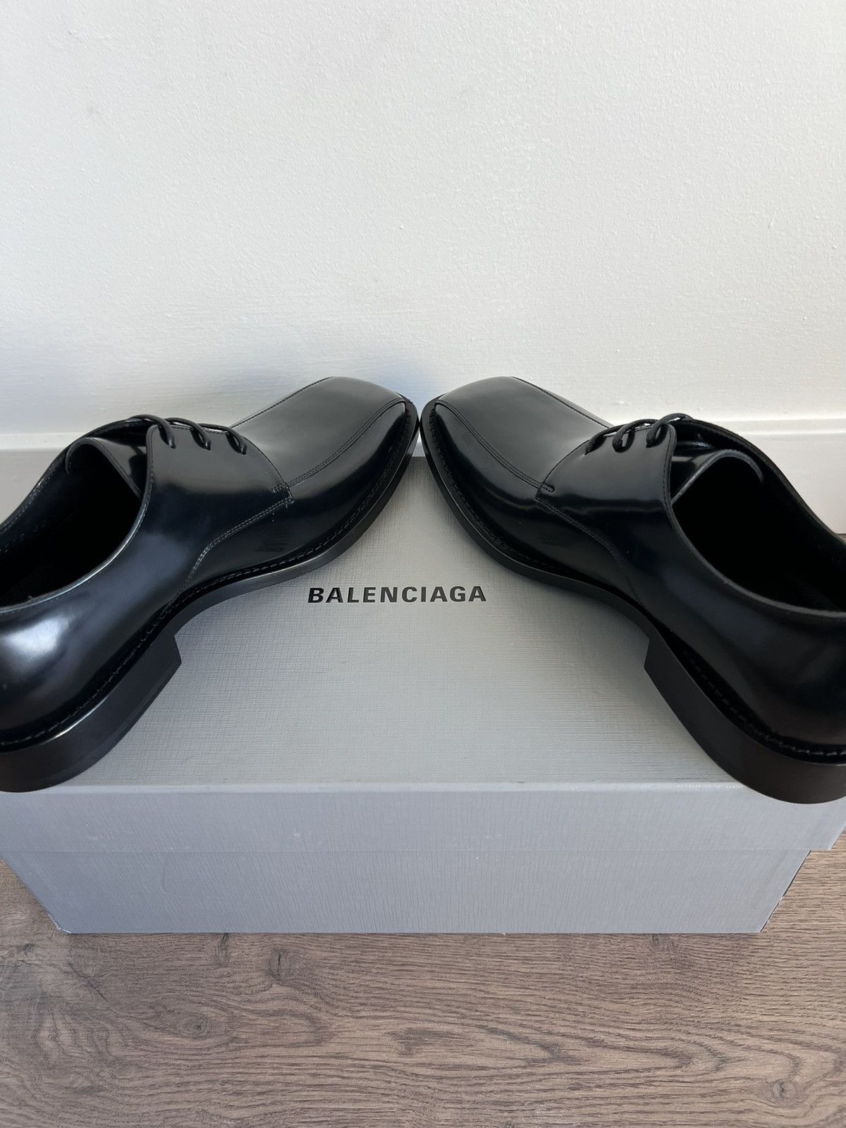 Balenciaga *SAMPLE* Balenciaga Square Toe Derby 40 Size US 7 / EU 40 - 5 Thumbnail