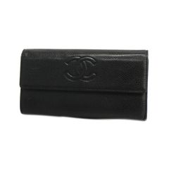 Chanel Bifold Wallet Black Caviar