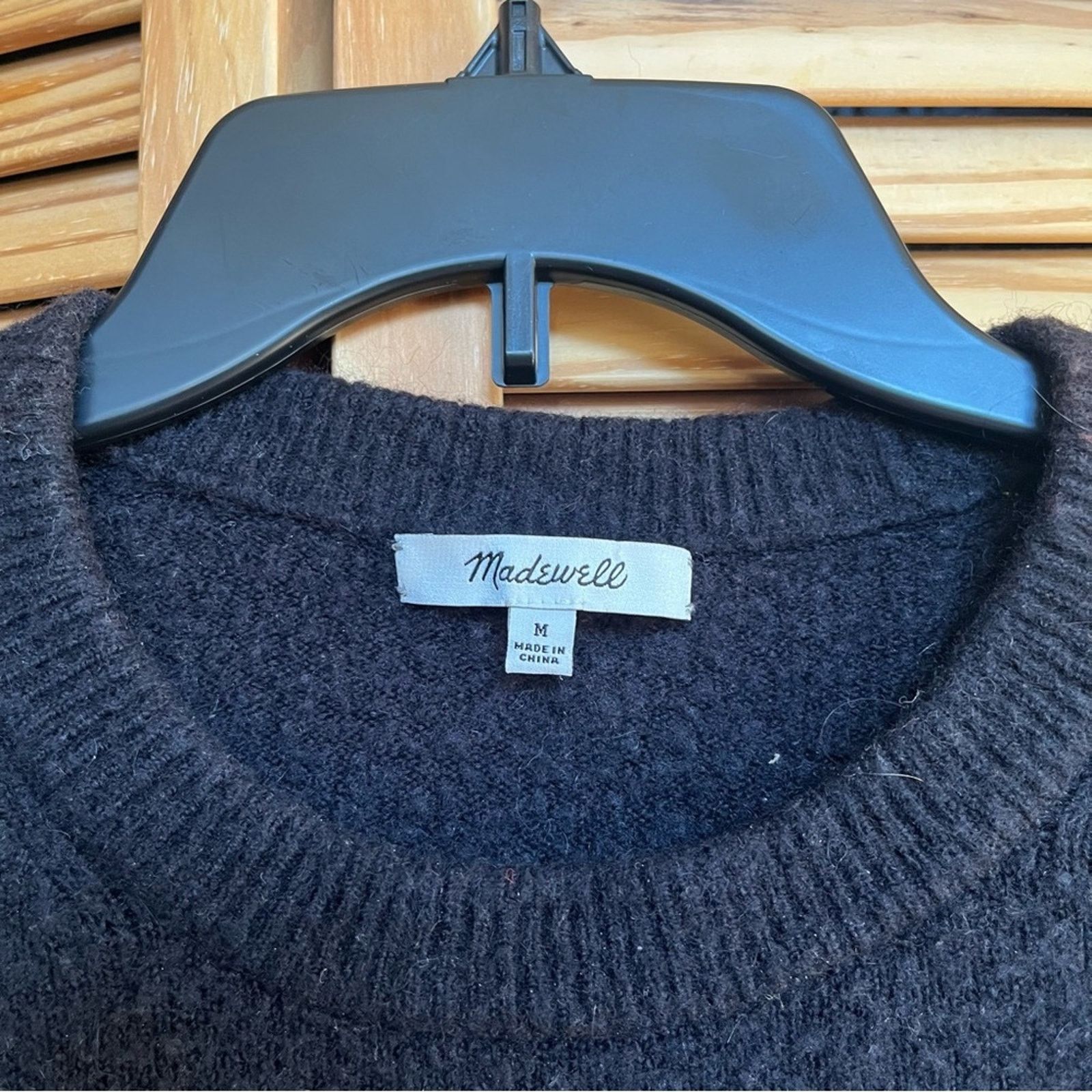 Madewell Madewell Women's Black Merino Wool & Alpaca Sweater Size M Size M / US 6-8 / IT 42-44 - 2 Thumbnail