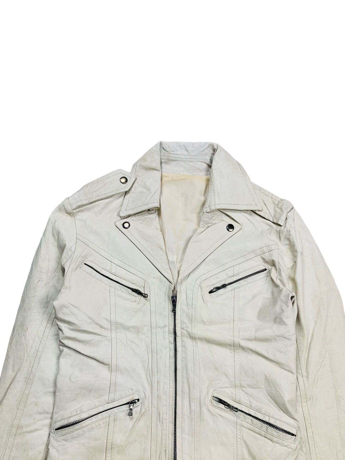 Isamu Katayama Backlash 2000s Shellac - Riri Multizipper Riders Jacket Size US M / EU 48-50 / 2 - 7 Thumbnail