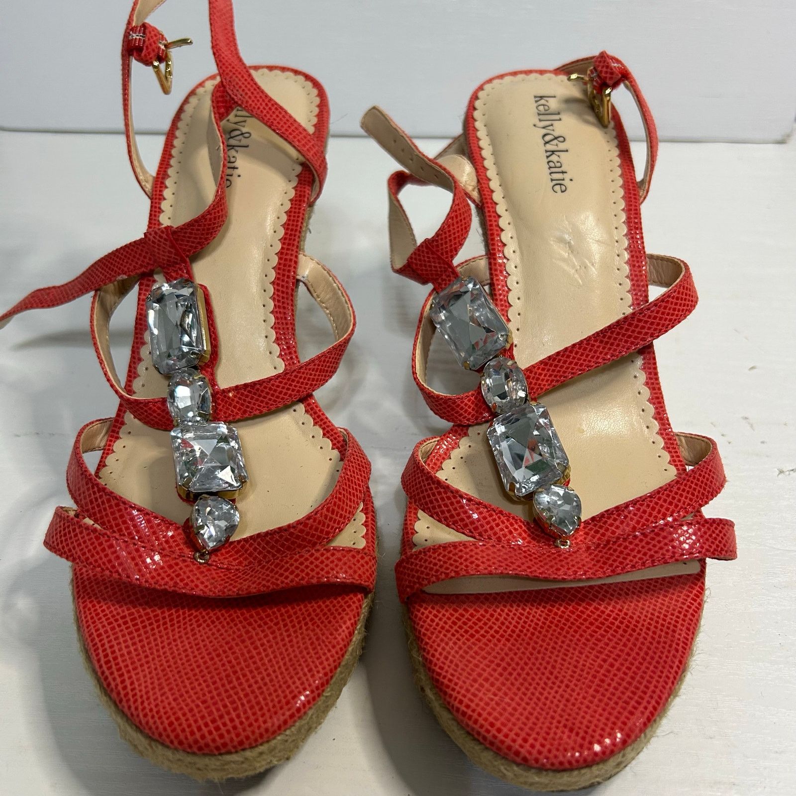 Other Kelly & Katie Rachel Coral Espadrille Wedge 10 Size US 10 / IT 40 - 1 Thumbnail
