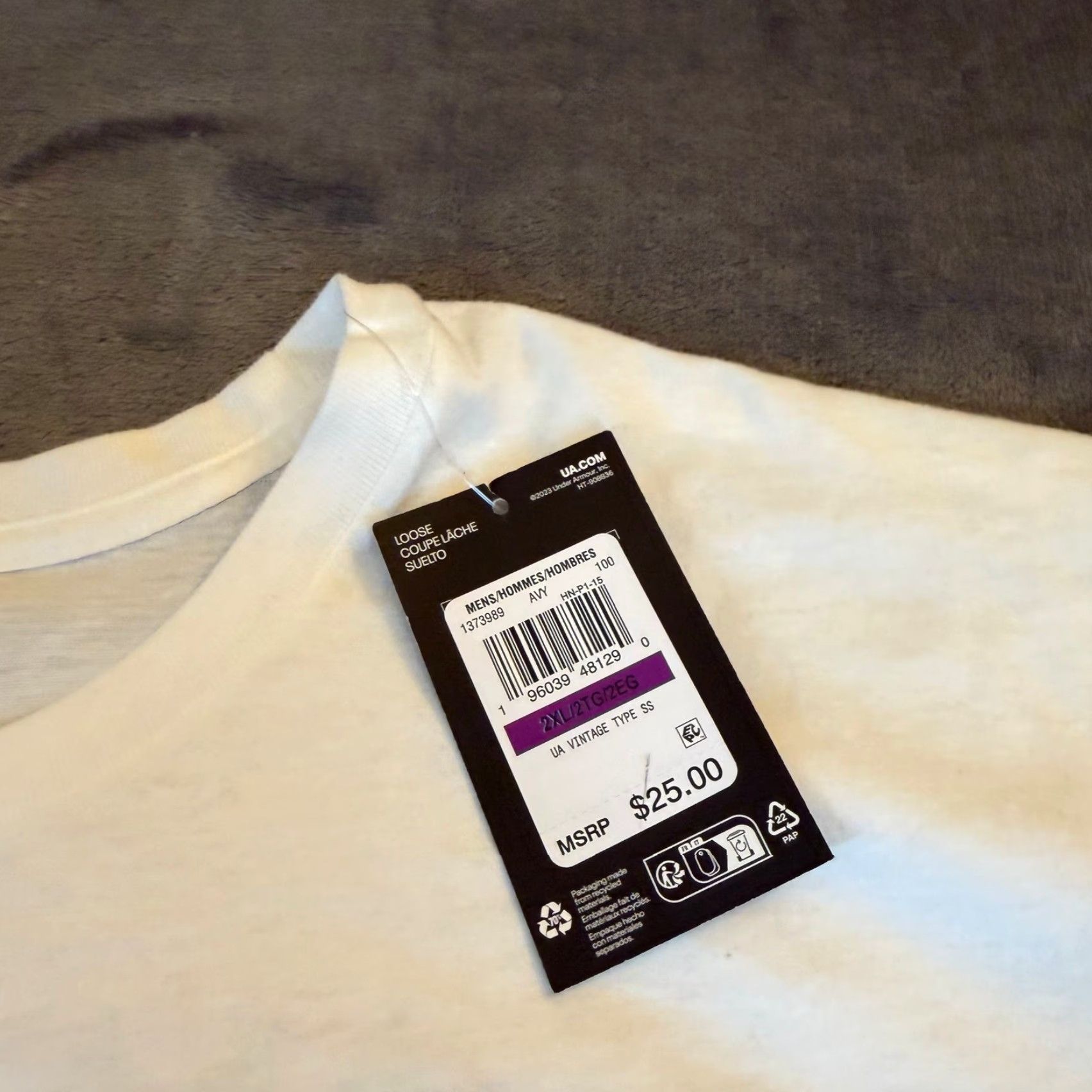 Under Armour Under Armour T Shirt White Graphic Print Loose Fit Short Sleeve Mens XXL 2XL Size US XXL / EU 58 / 5 - 4 Thumbnail