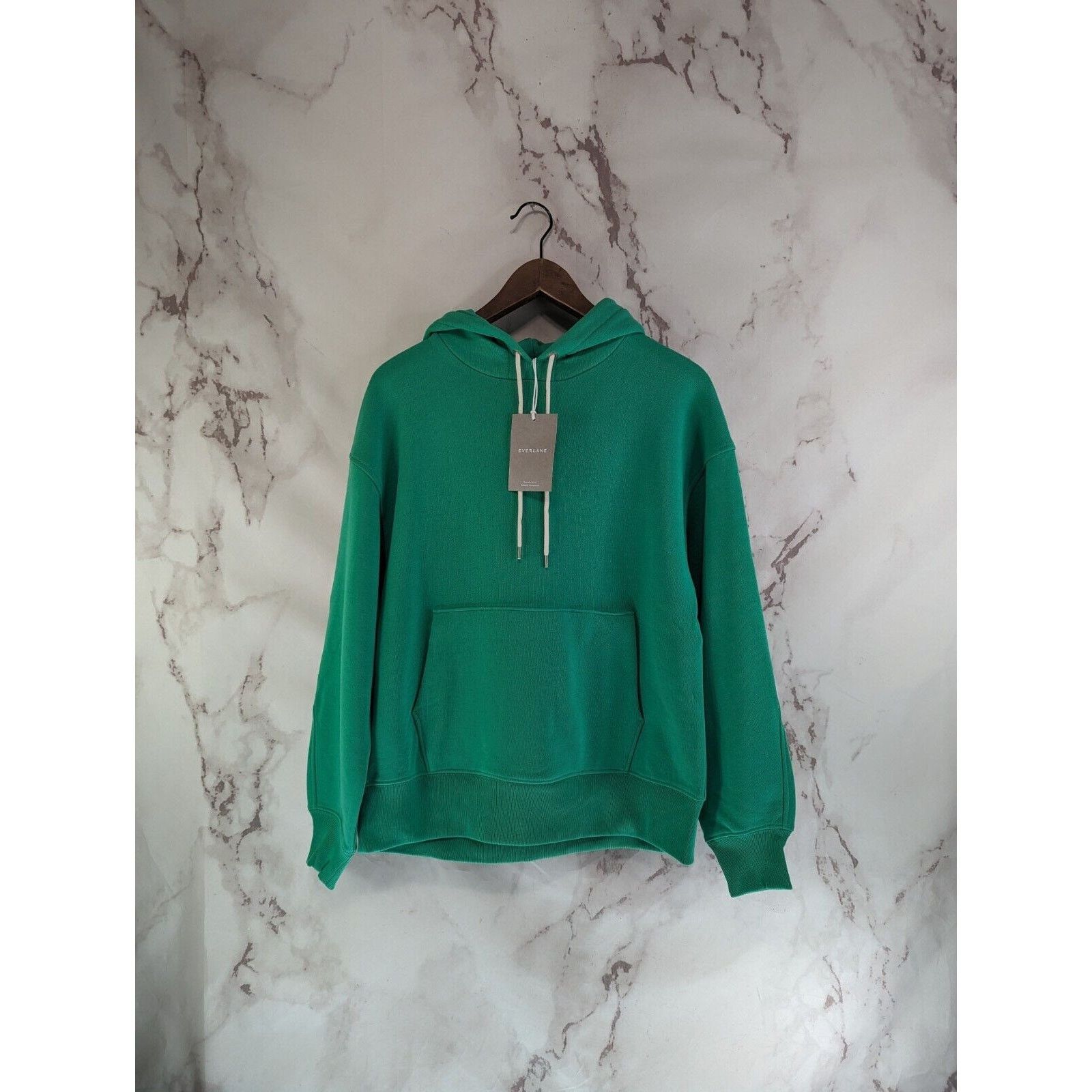 Everlane Sweatshirt Womens XS Green Track Hoodie Pullover