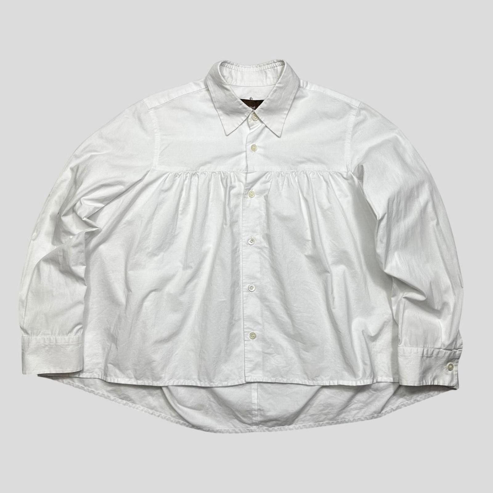 【tricot COMMEdesGARÇONS】Gathered blouse COMME des GARÇONS tricot gathered neck shirt – dot COMME