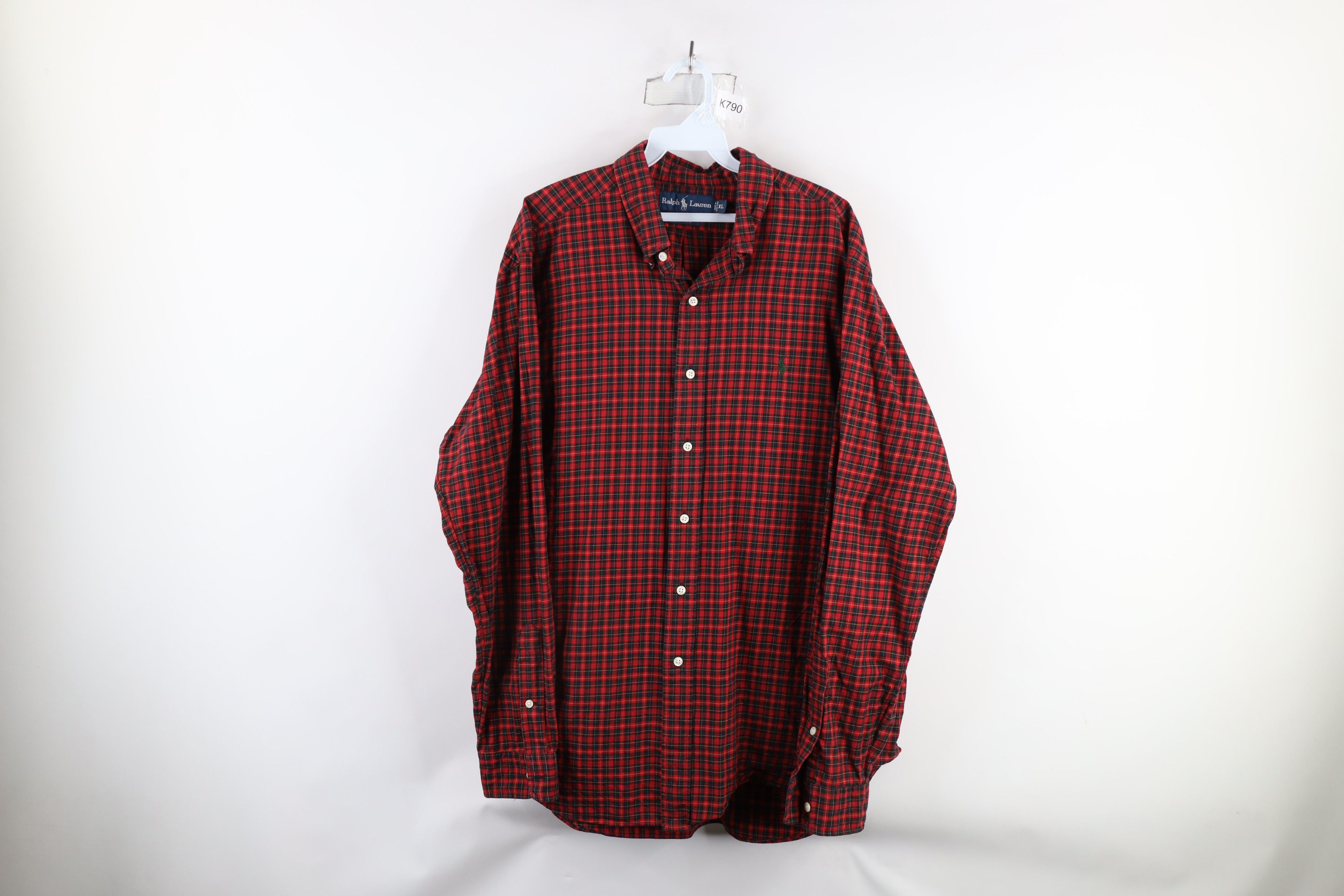 Ralph Lauren × Vintage Vintage 90s Ralph Lauren Fit Collared Button Down Shirt Size US XL / EU 56 / 4 - 1 Thumbnail