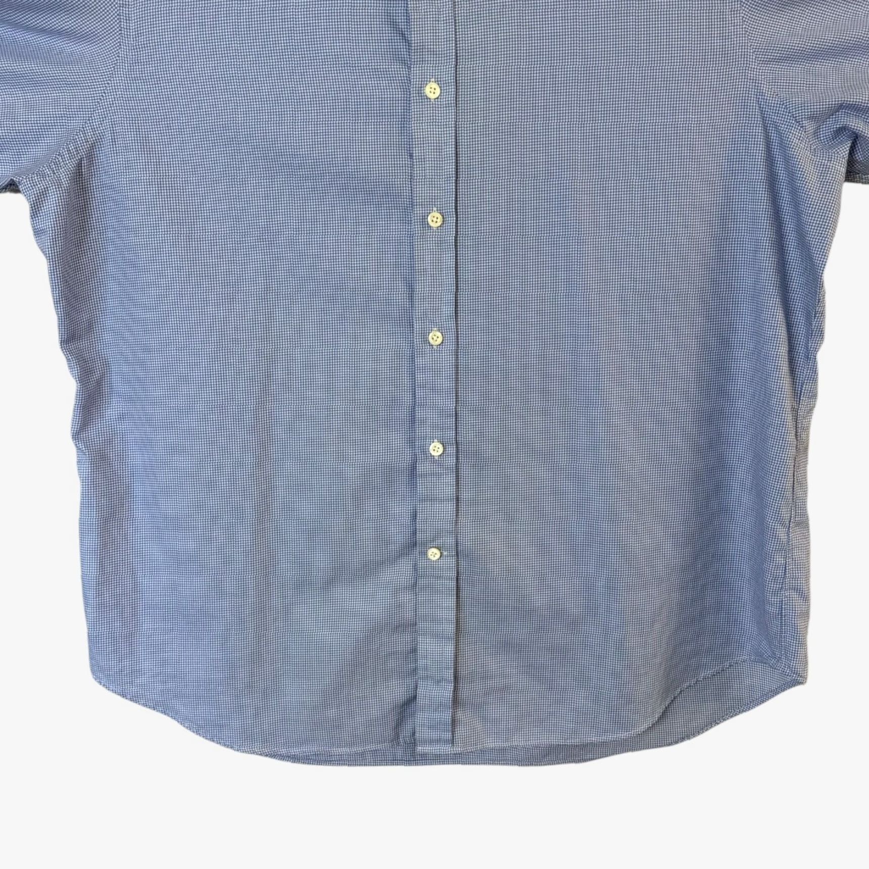 Polo Ralph Lauren POLO RALPH LAUREN Gingham Check Button-Up Shirt Blue Micro Check 2XL Men's Cotton Classic Preppy Size US XXL / EU 58 / 5 - 6 Thumbnail