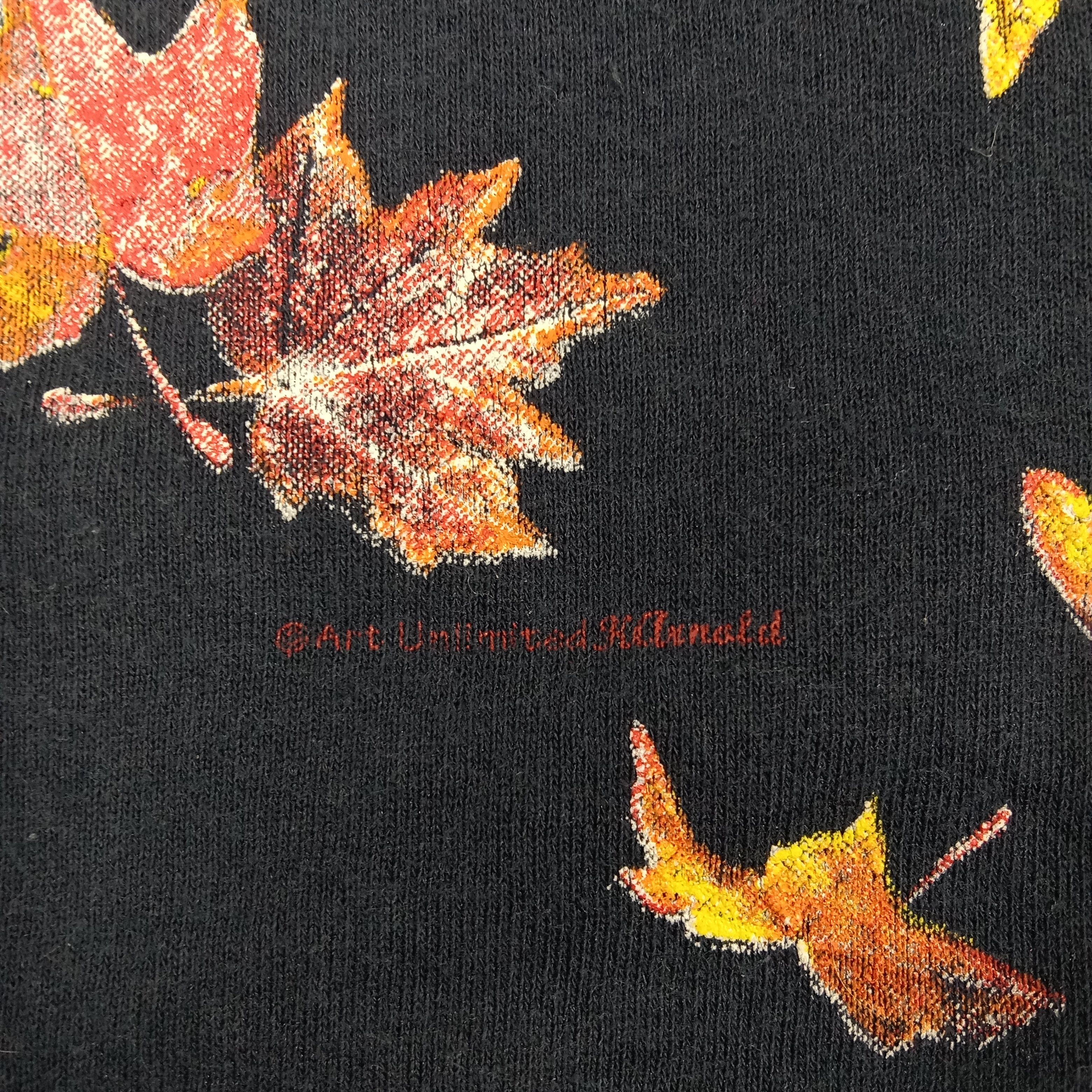 Vintage 90's Art Unlimited Nature Autumn Sweatshirt C262N27 Size US L / EU 52-54 / 3 - 3 Thumbnail