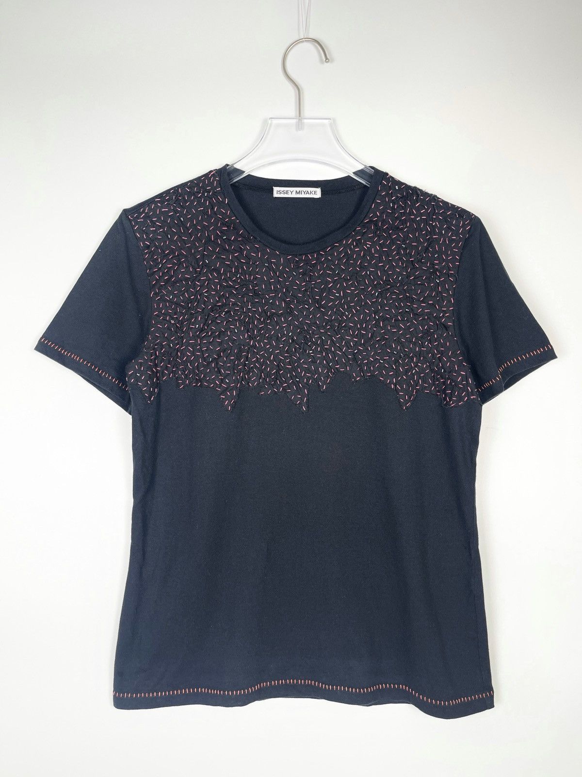 Issey Miyake Issey Miyake Embroidered Beads T-Shirt Size US M / EU 48-50 / 2 - 1 Thumbnail