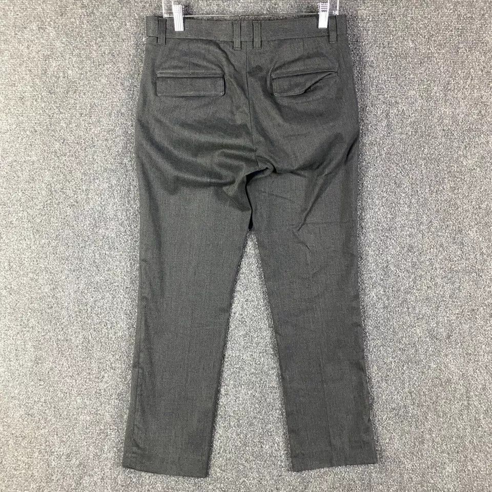 H&M H&M Pants Men's 32R Gray Chino Polyester Blend Slash Pockets Size US 32 / EU 48 - 4 Thumbnail