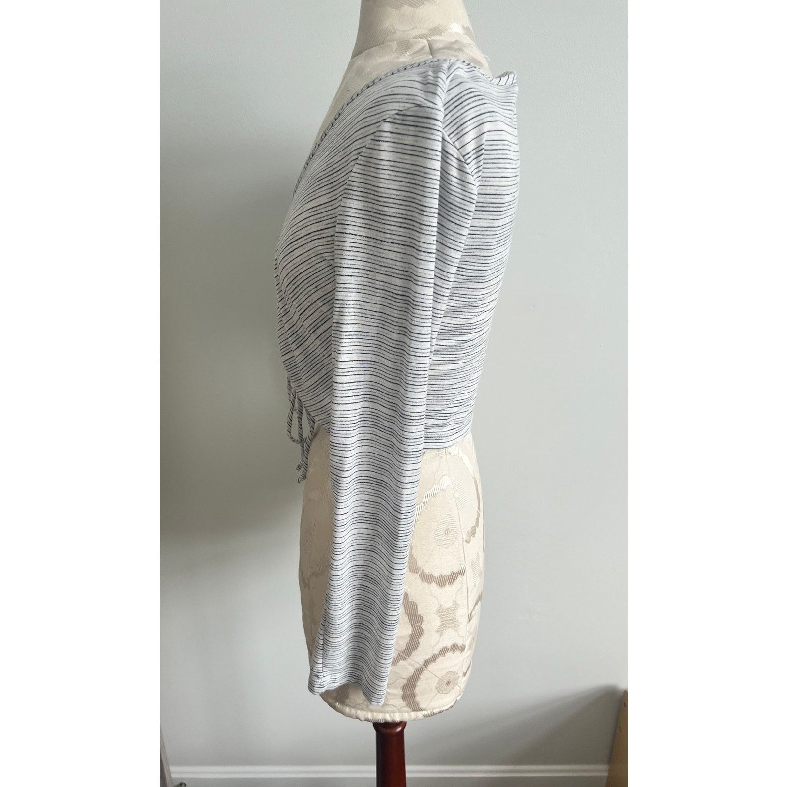 North End North End Long Sleeve Striped V-Neck Crop Top Medium Size M / US 6-8 / IT 42-44 - 4 Thumbnail