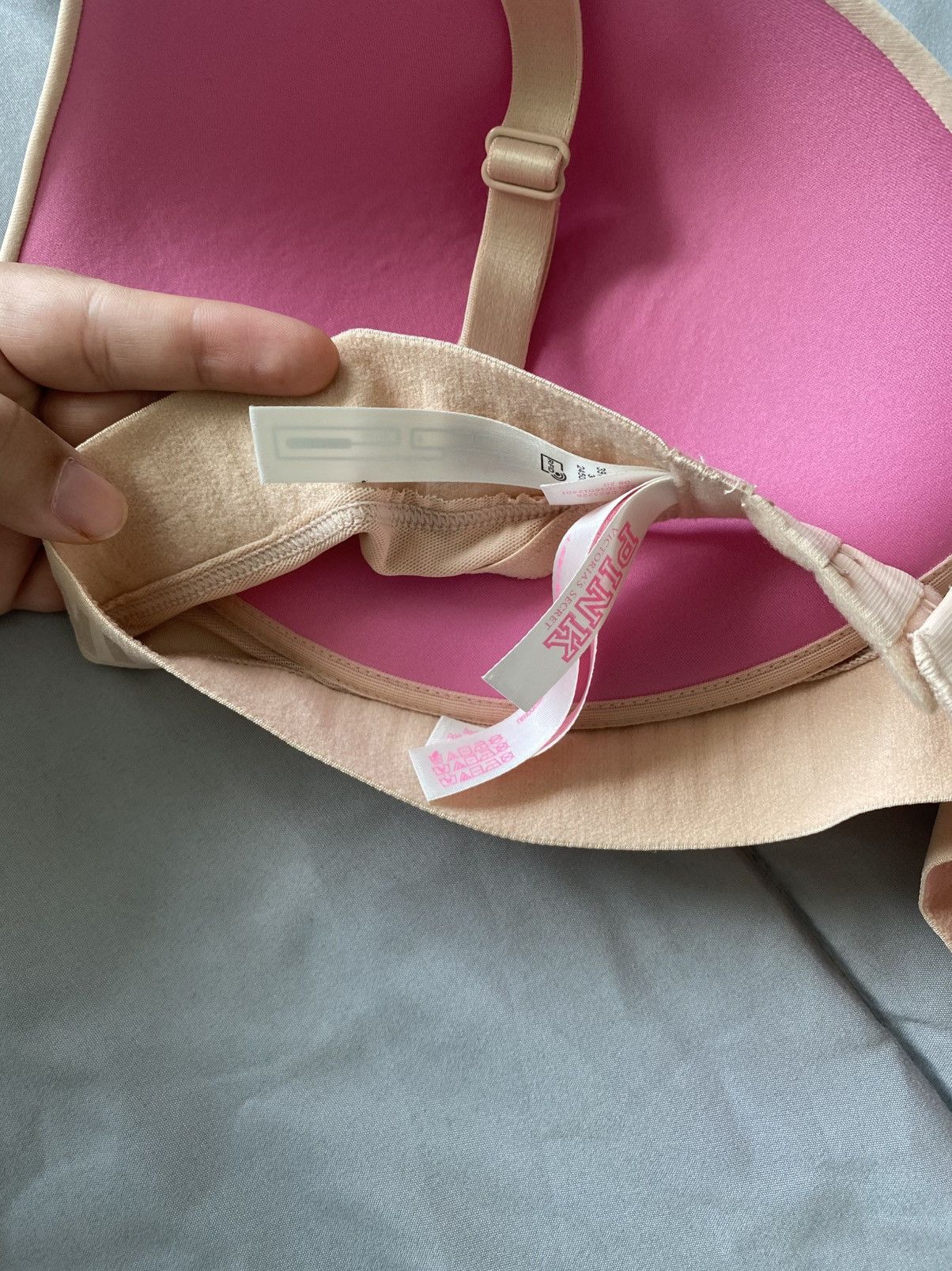 Victoria's Secret Victoria's Secret PINK Wear Lightly Lined Bra Nude 36DD Size ONE SIZE - 8 Thumbnail