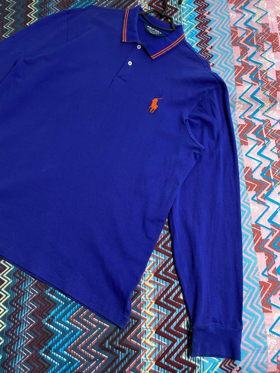 Polo Ralph Lauren × Vintage Vintage Ralph Lauren Green Longsleeve Polo Shirt Size US XL / EU 56 / 4 - 8 Thumbnail