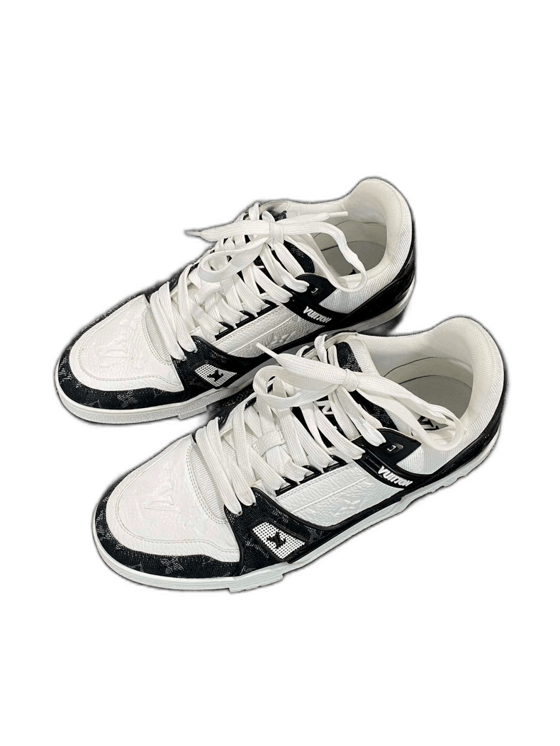 Louis Vuitton Louis Vuitton Black and White Trainer Sneakers-yf Size US 9.5 / EU 42-43 - 1 Thumbnail