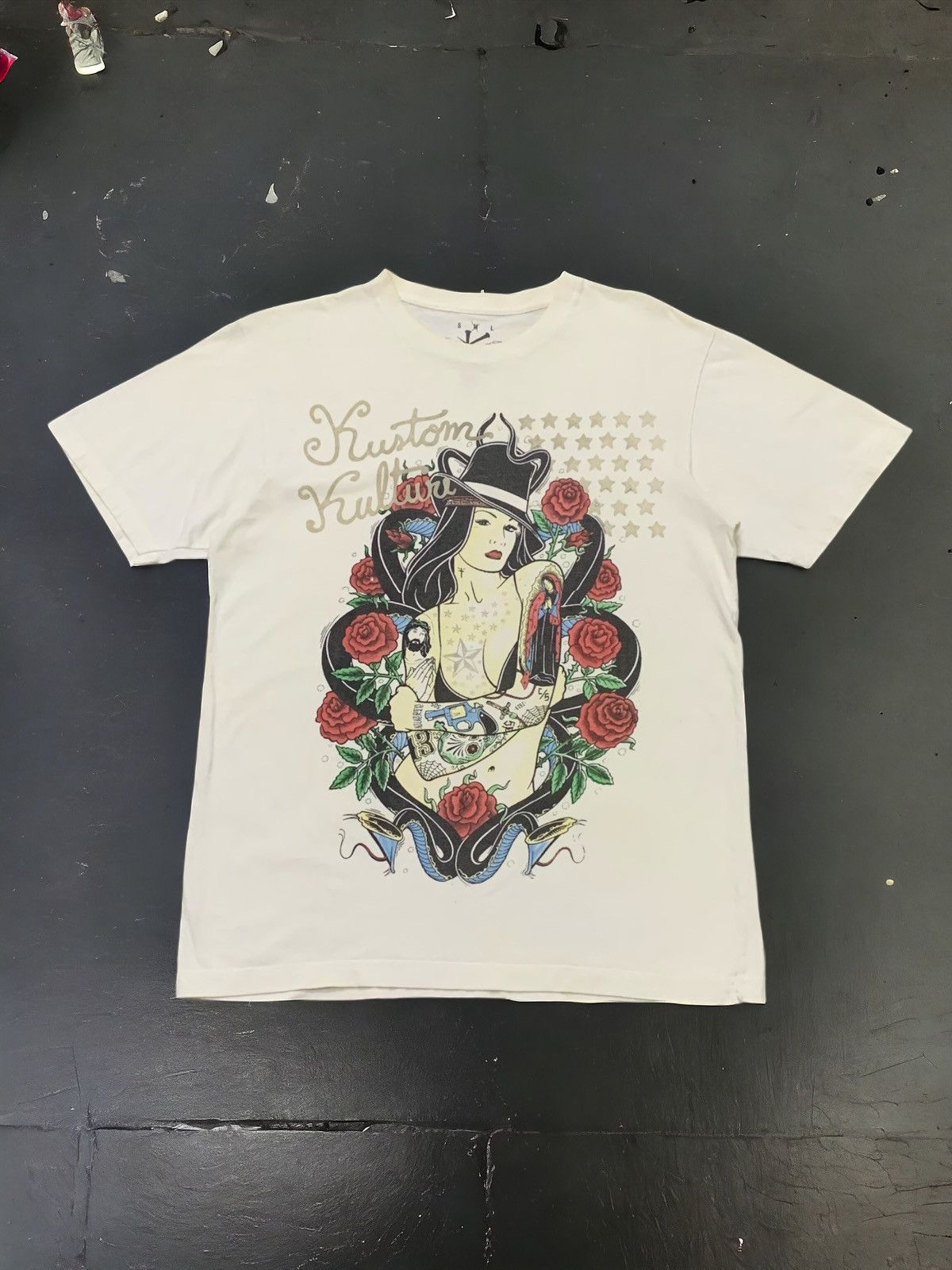 Hysteric Glamour × Japanese Brand Kustom kulture Japan Rabel Tattoo Sexy Bitch Tshirt Size US M / EU 48-50 / 2 - 1 Thumbnail