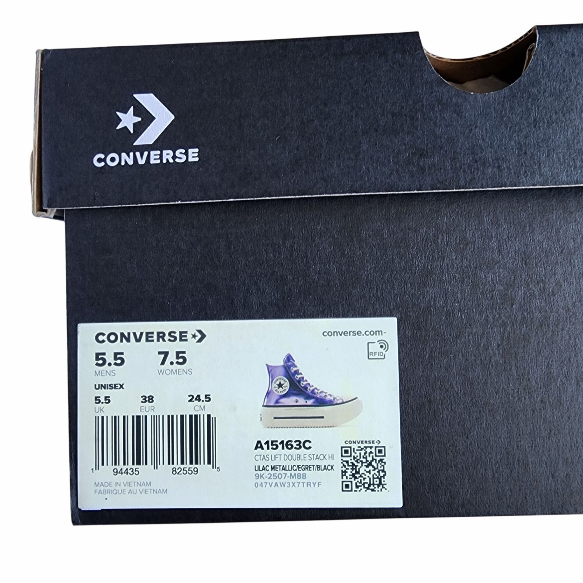 Converse ⭐Converse Chuck Taylor All Star Lift Double Stack Purple 5.5 Size US 5.5 / EU 38 - 7 Thumbnail