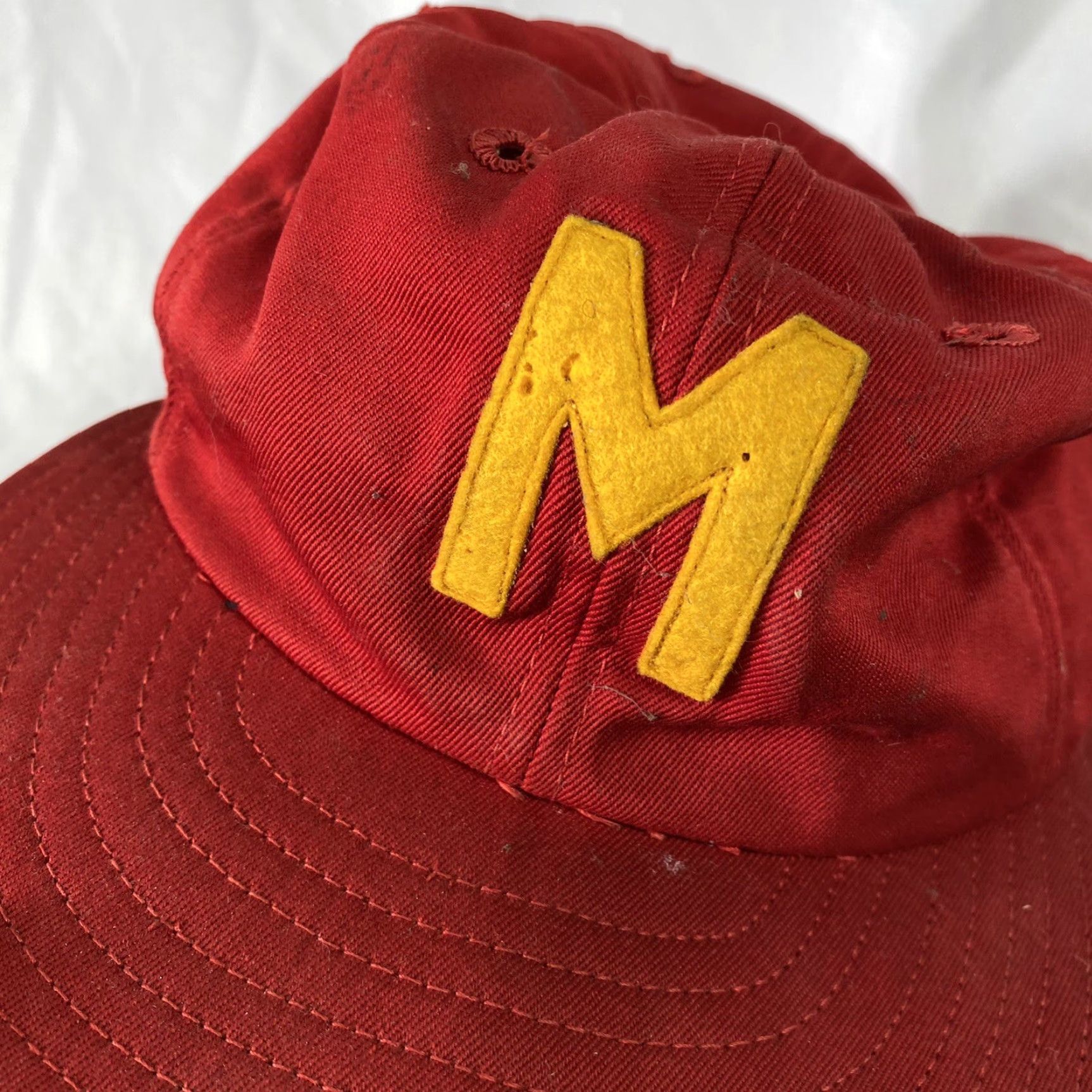 Vintage VINTAGE 1950s HaT Baseball Cap Hat Size 6 7/8 Cap 1950s Mens? Girls? Wait. Size ONE SIZE - 3 Thumbnail
