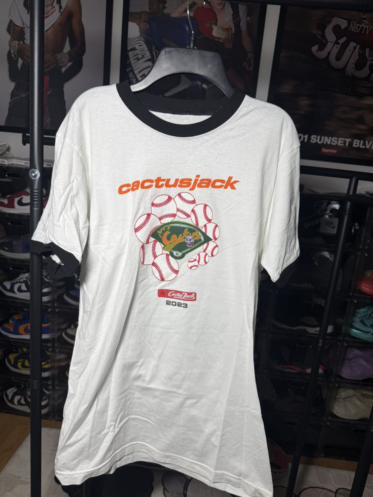 Travis Scott Travis Scott Curveball Ringer Tee Size US M / EU 48-50 / 2 - 1 Thumbnail