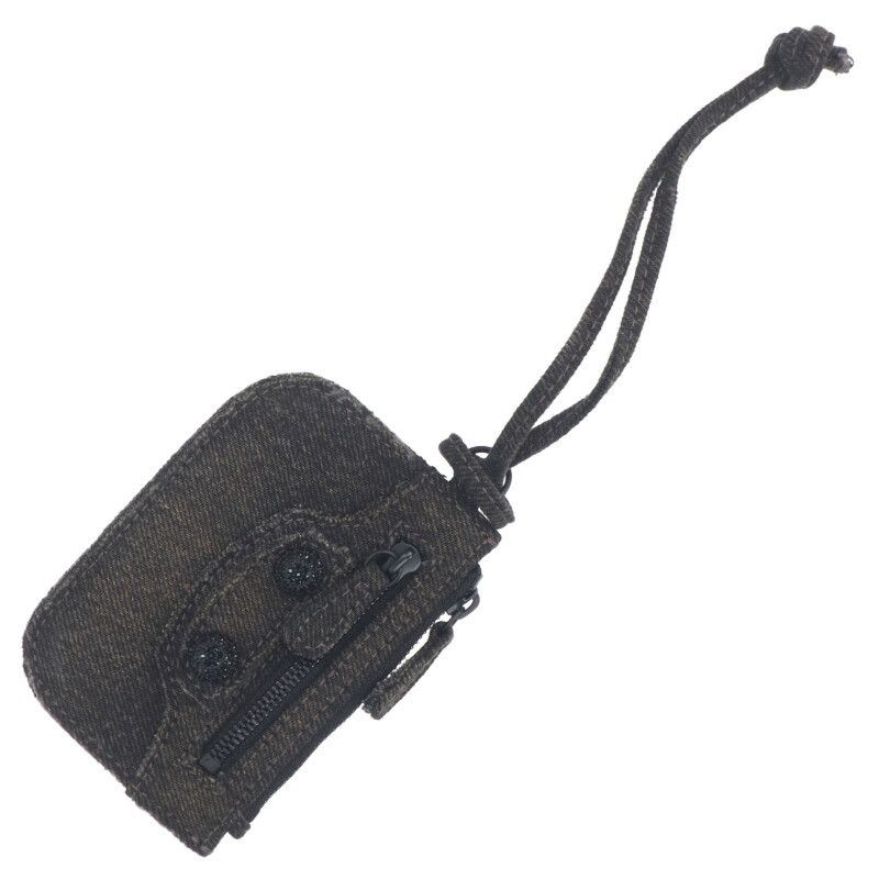 Balenciaga Balenciaga Denim coin case Black One Size Size ONE SIZE - 1 Thumbnail
