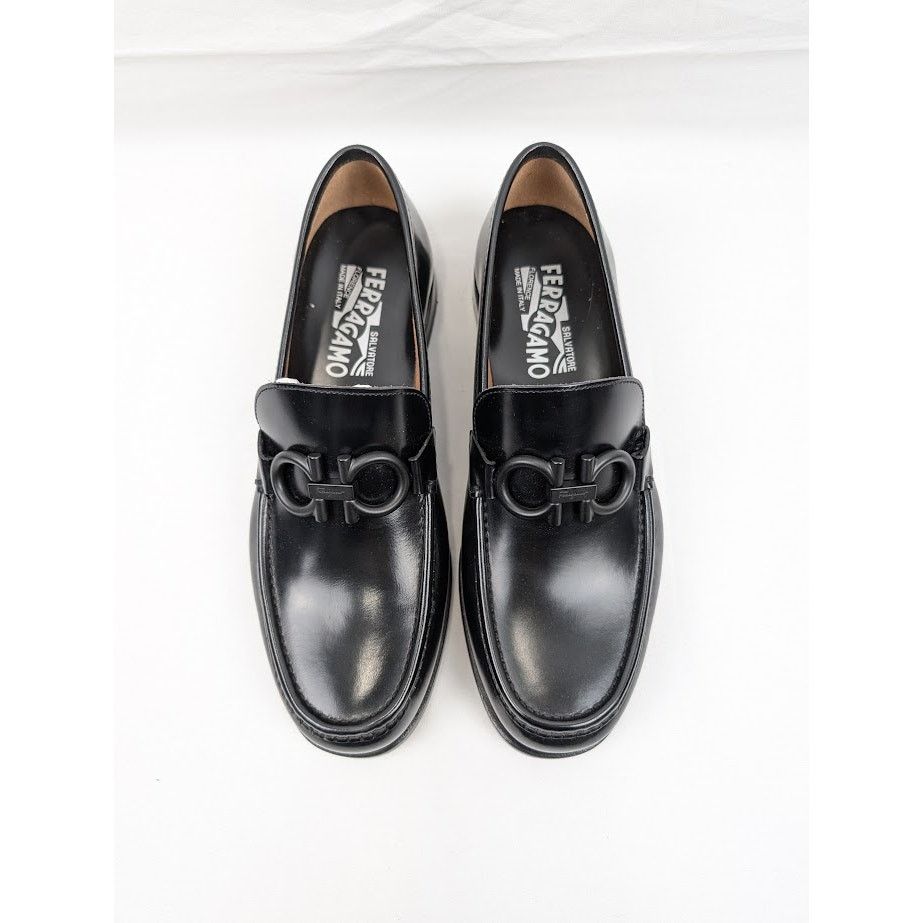 Salvatore Ferragamo o1rshd1 Rolo 10 Loafers Shoes in Nero Size US 7 / EU 40 - 14 Thumbnail
